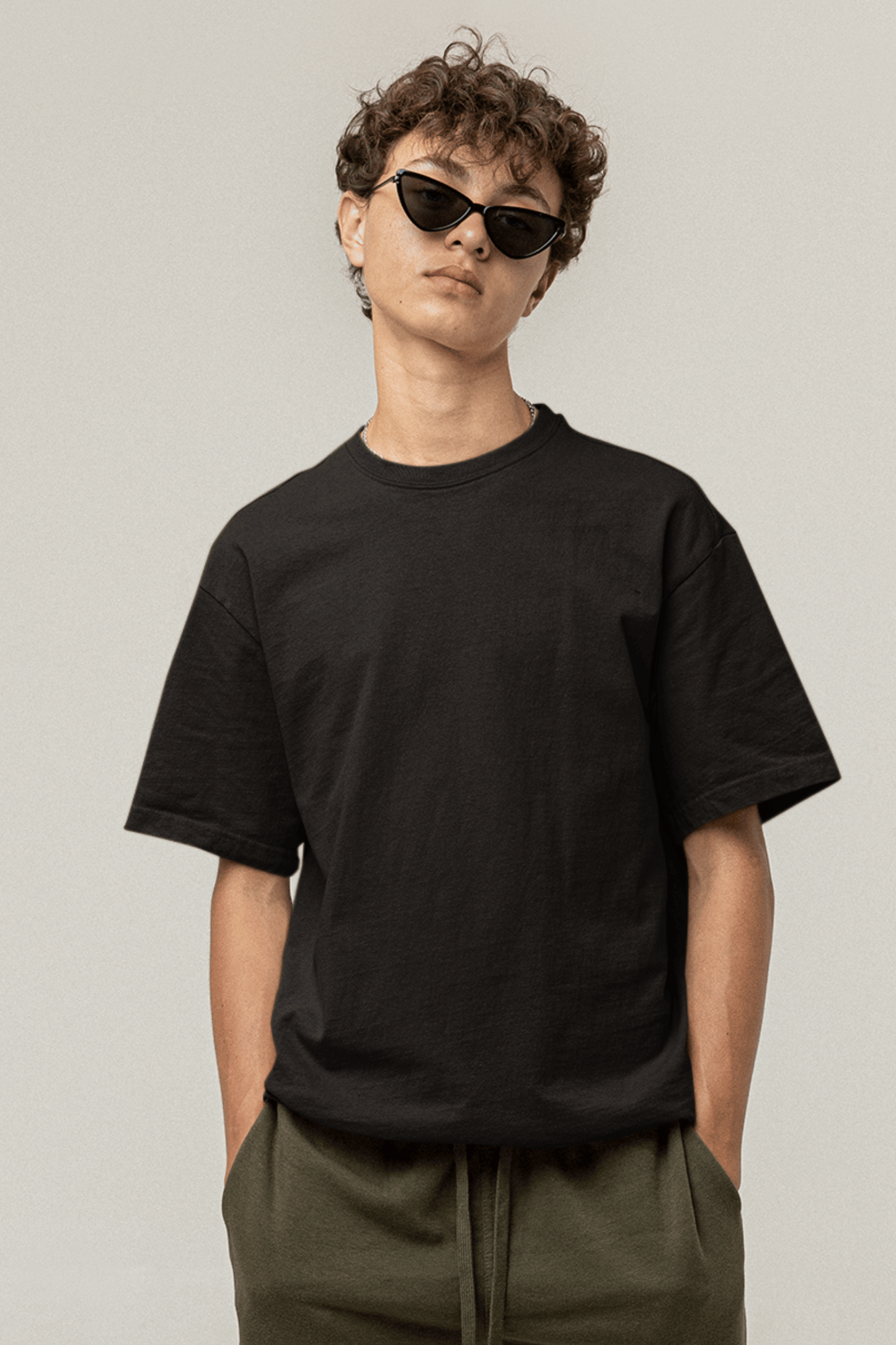 plain black oversized t-shirt
