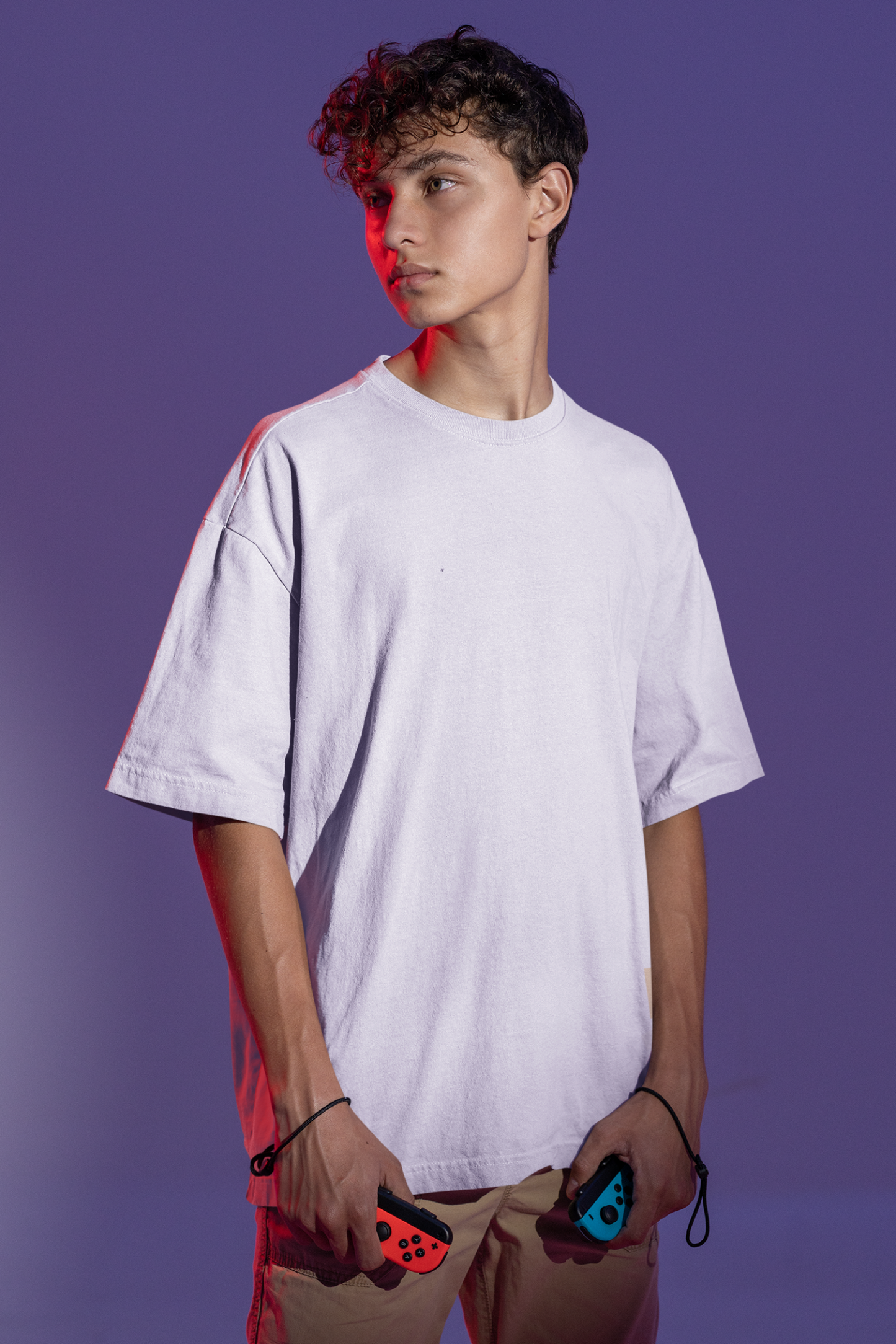 Unisex Plain White Oversized T-Shirt