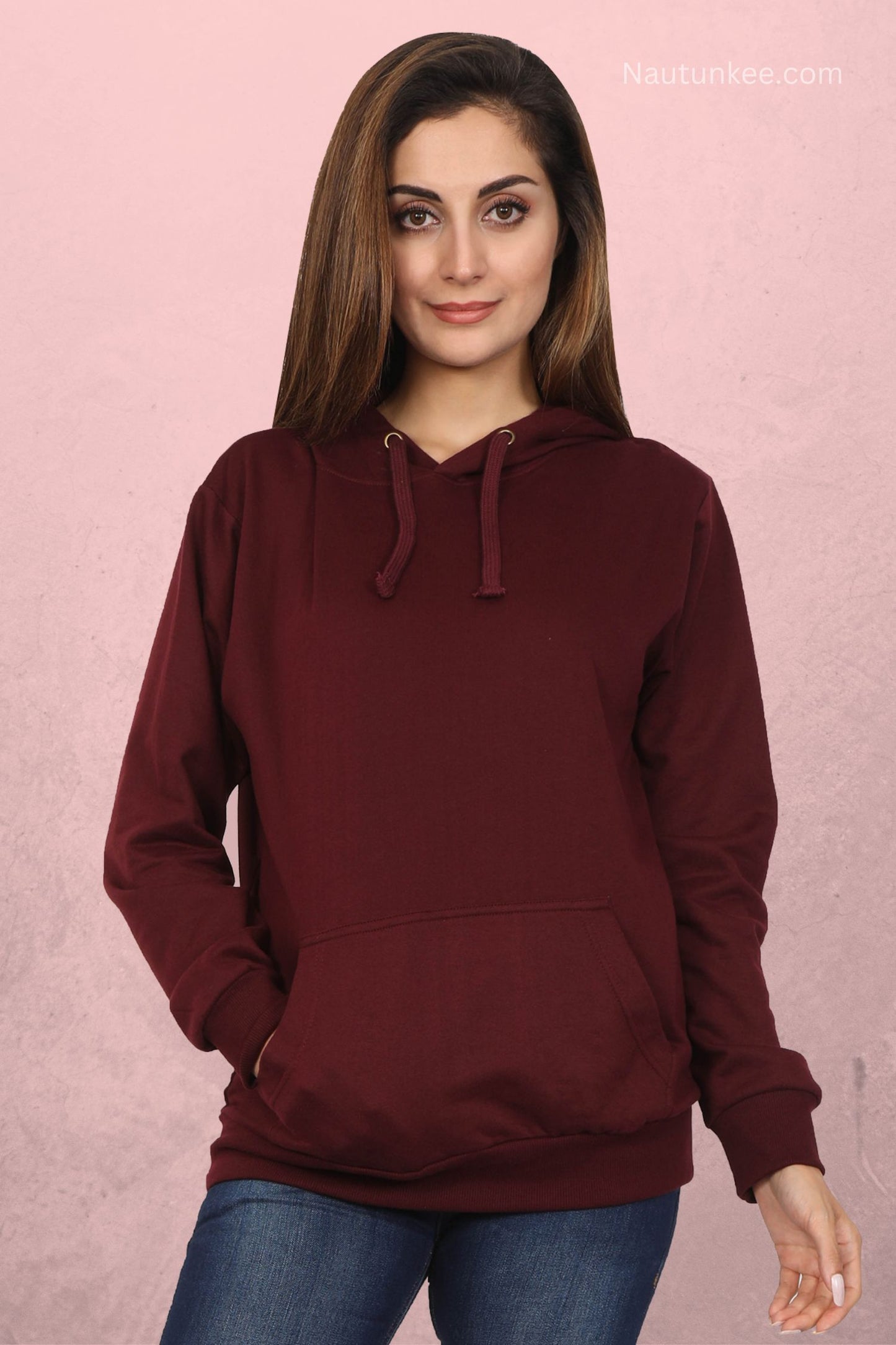 maroon hoodie for women