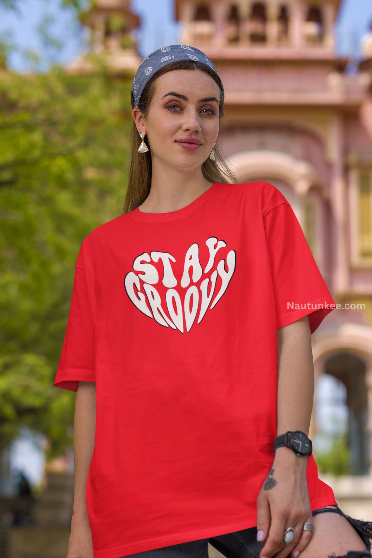 stay groovy oversized t-shirt