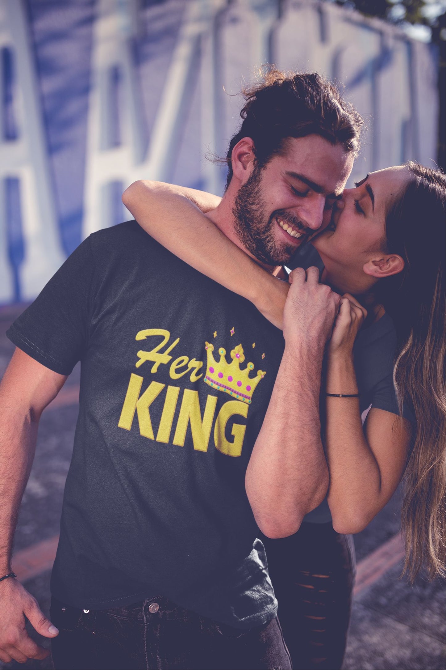 king queen couple t-shirt