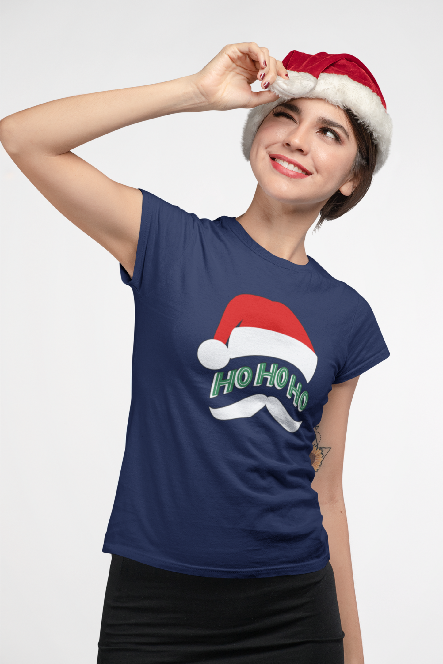 HO HO HO Christmas Family T-shirt - nautunkee