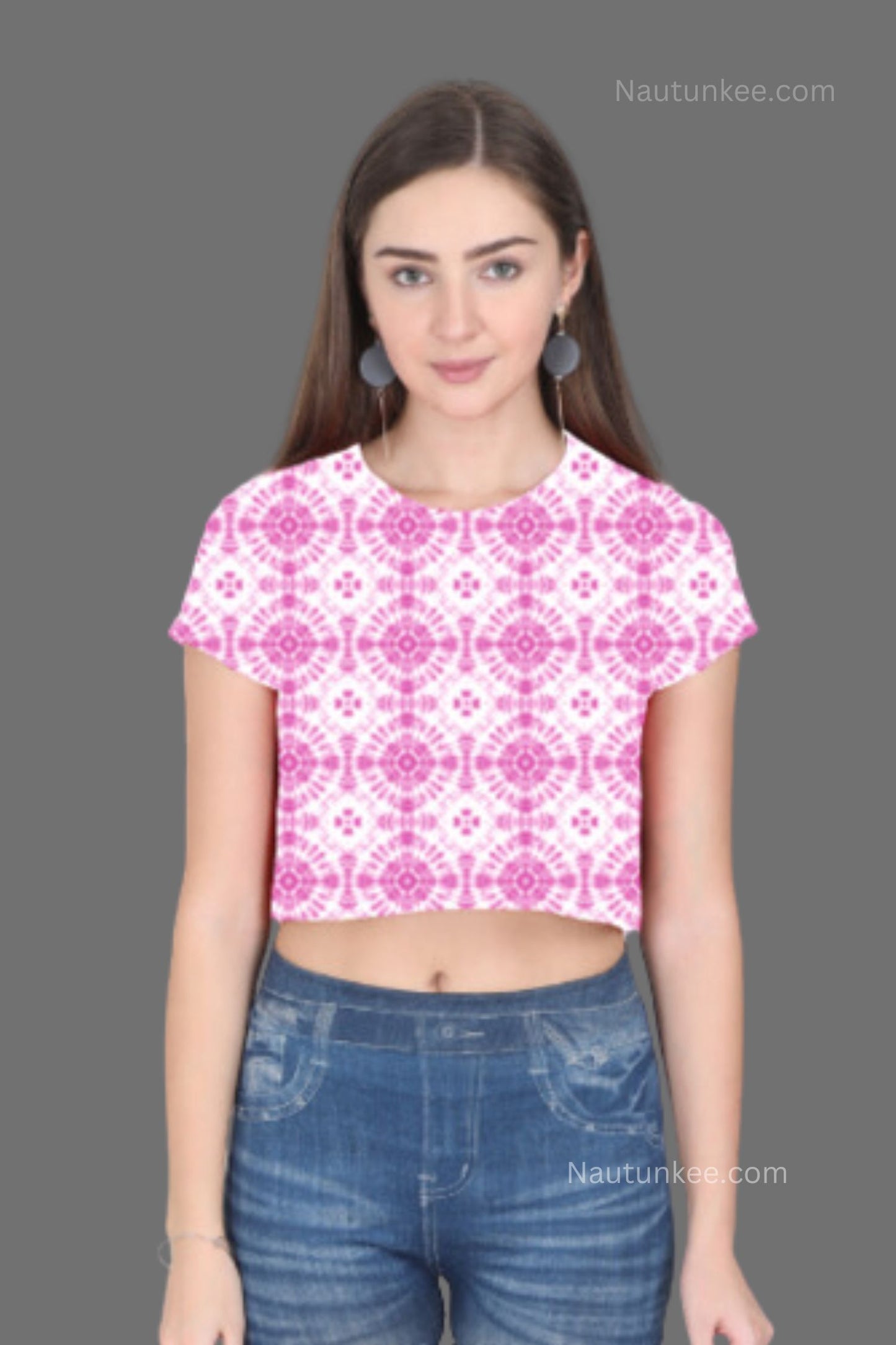 tie dye printed crop top