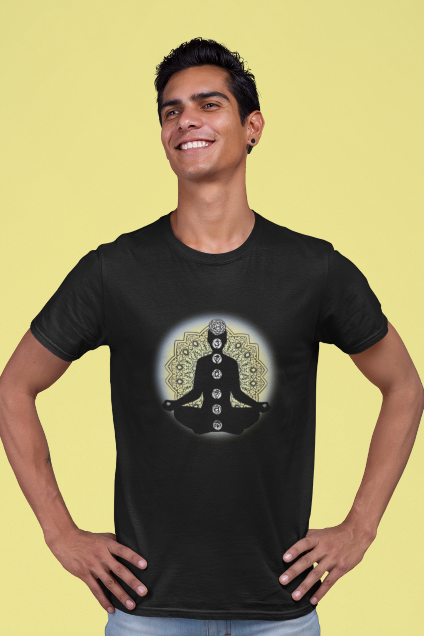 7 Chakras Men's Yoga T-Shirt - Nautunkee