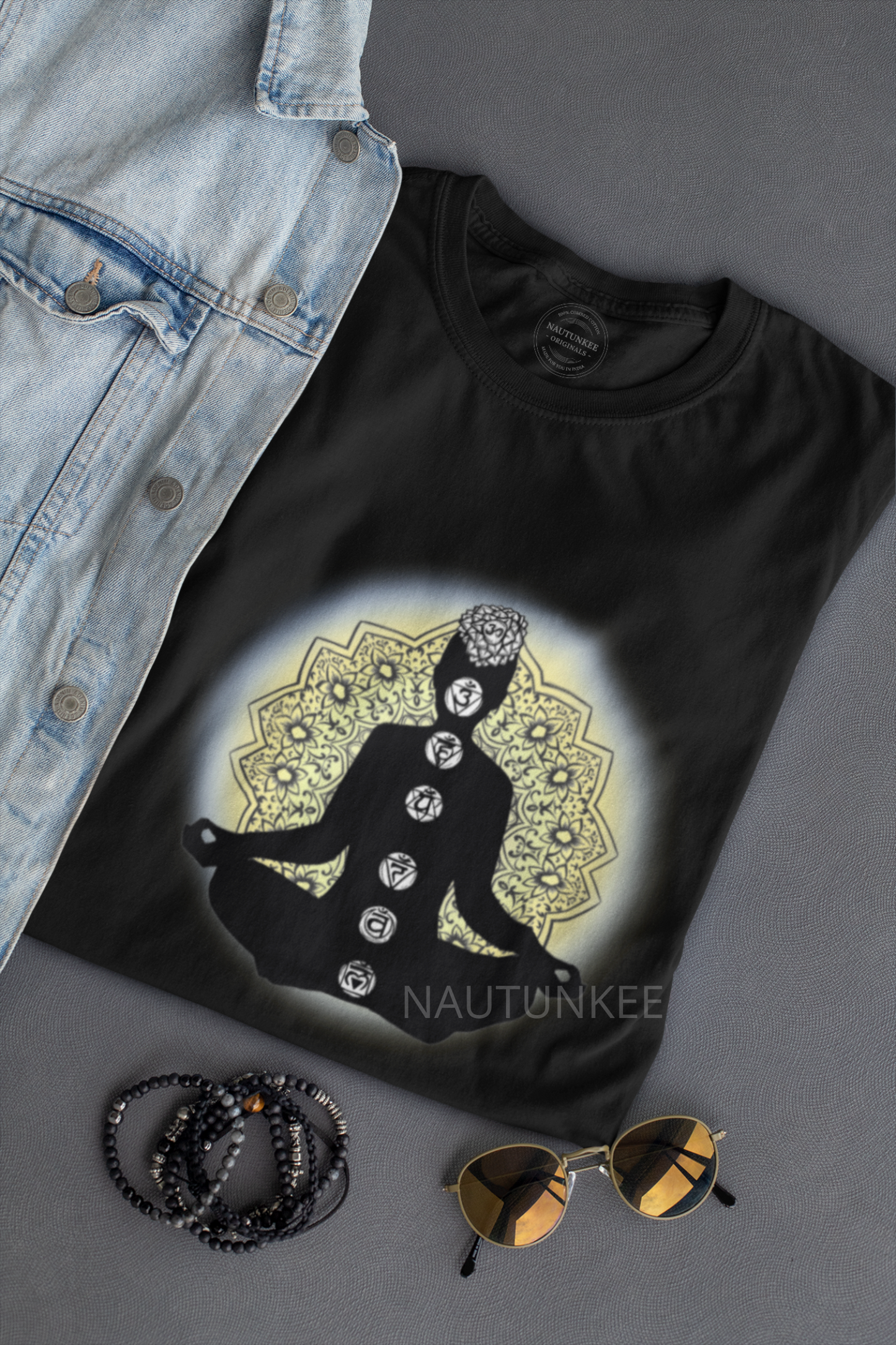 7 Chakras Men's Yoga T-Shirt - Nautunkee
