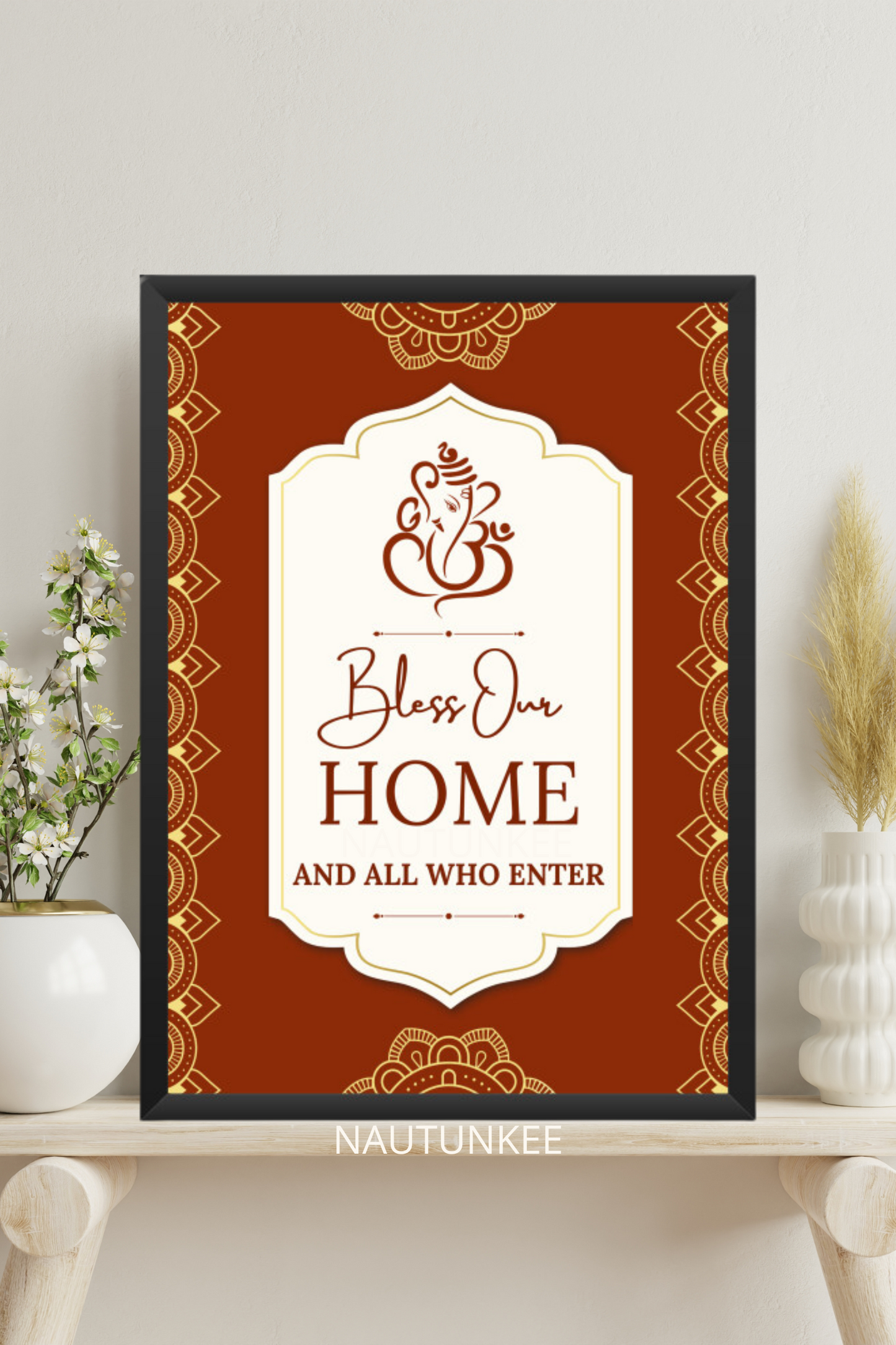 Ganesh Bless This Home Ganesh Churthi Decor - nautunkee
