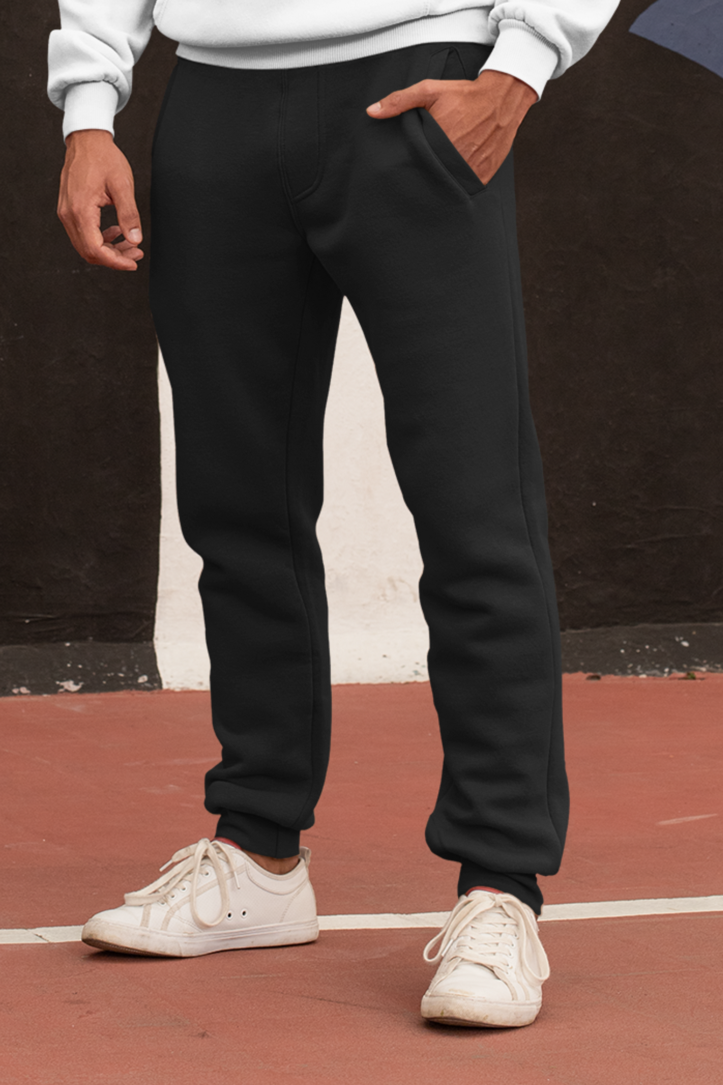 plain black jogger pants - nautunkee