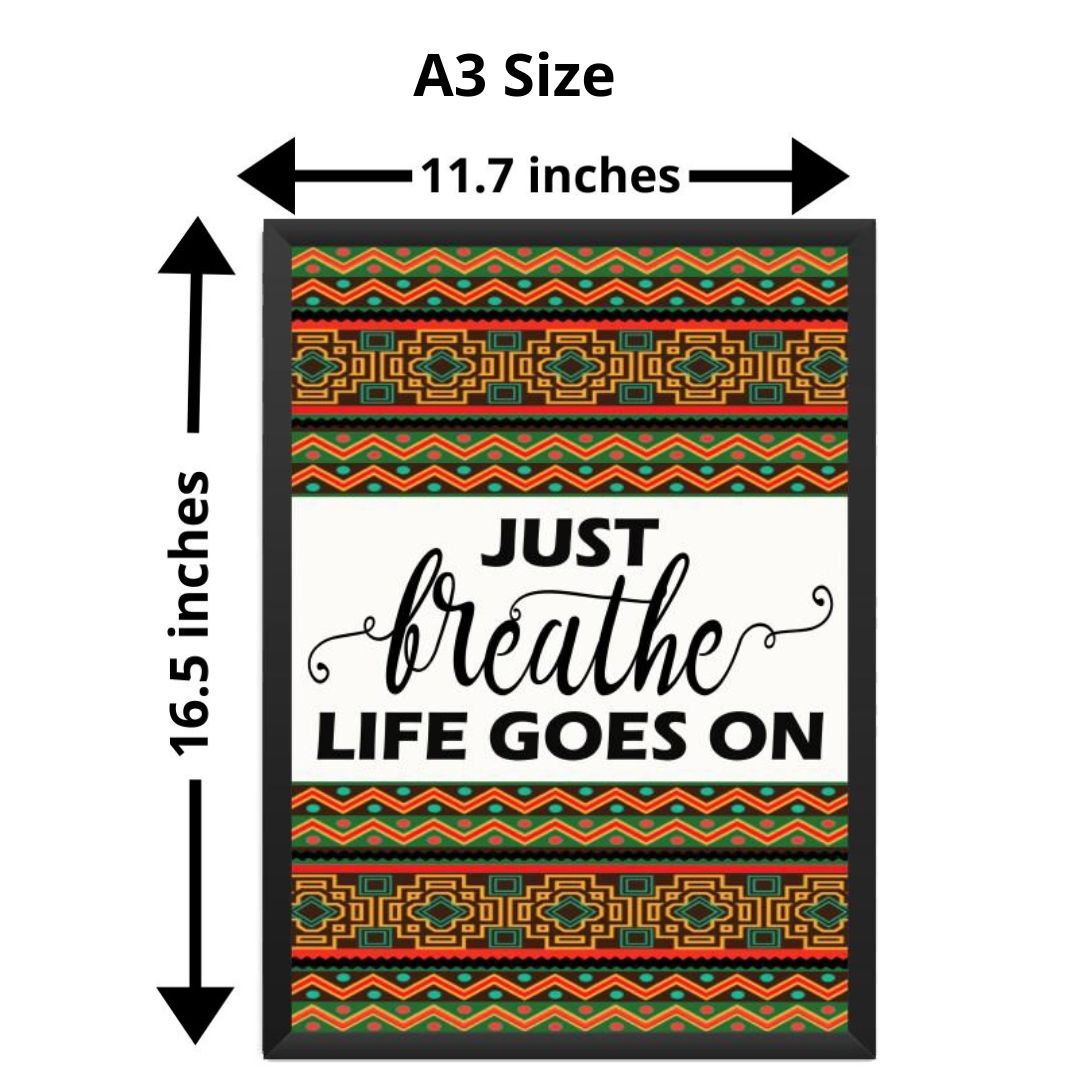 Just Breathe Framed Poster