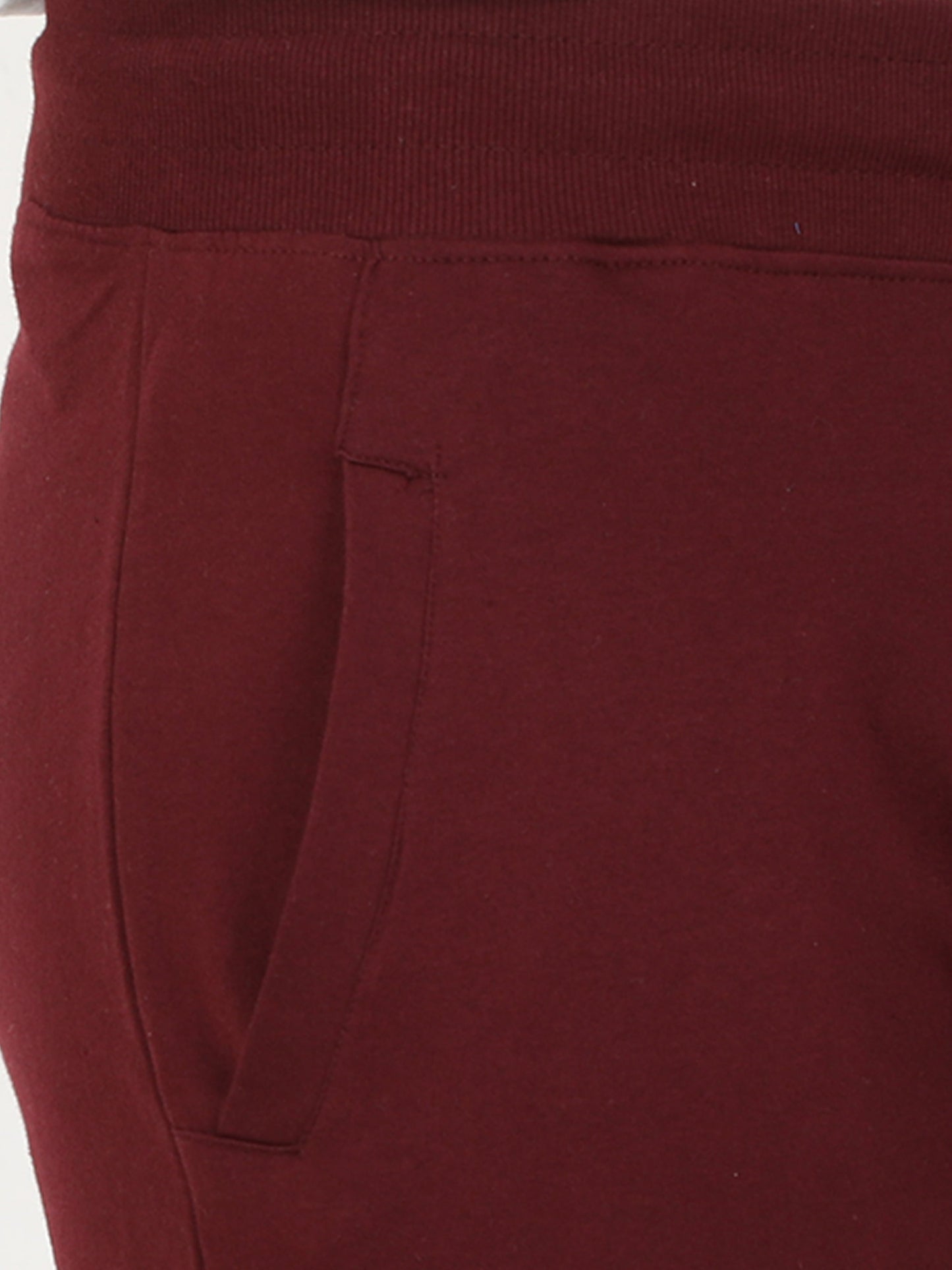 Plain Maroon Women Jogger Pants