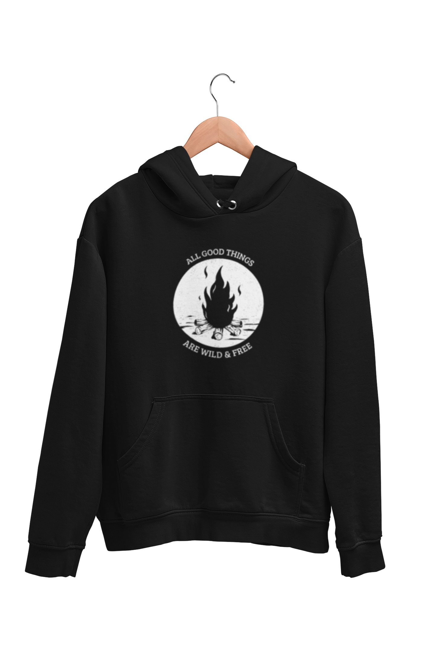 All Good Things Are Wild & Free Men's Travel Hoodie