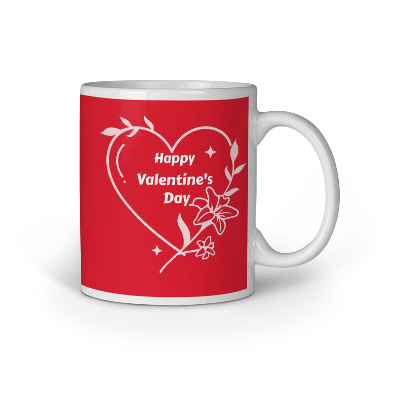 I Love You | Valentine's Day Printed Coffee Mug - Black (11oz/330ml)
