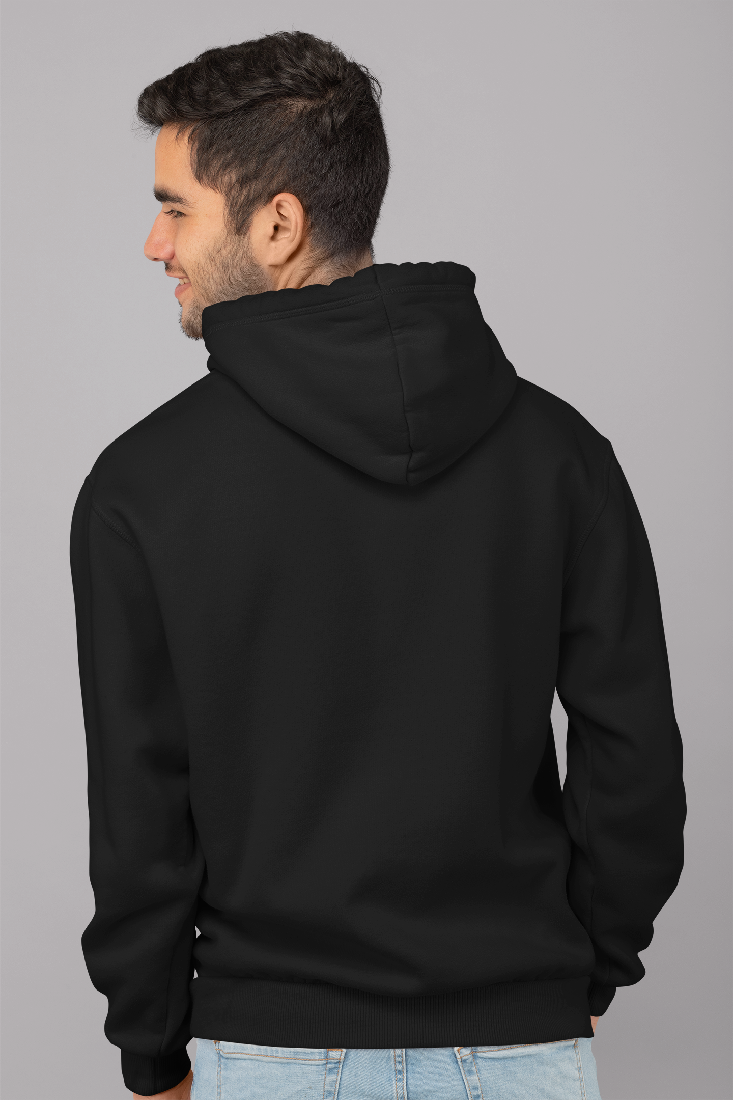 Born To Shine Printed Black Hoodie For Men