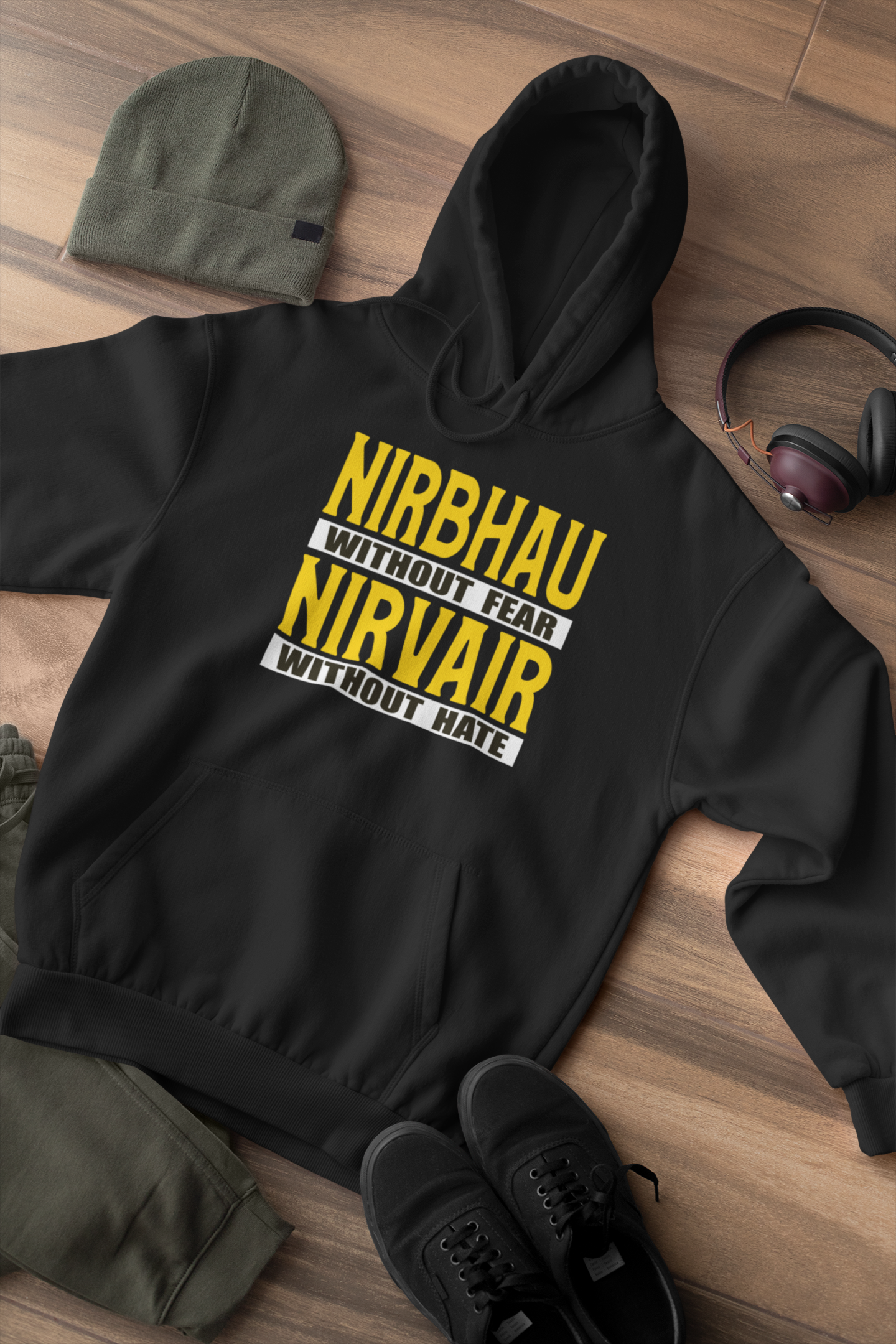 nirbhau nirvair punjabi hoodie - nautunkee