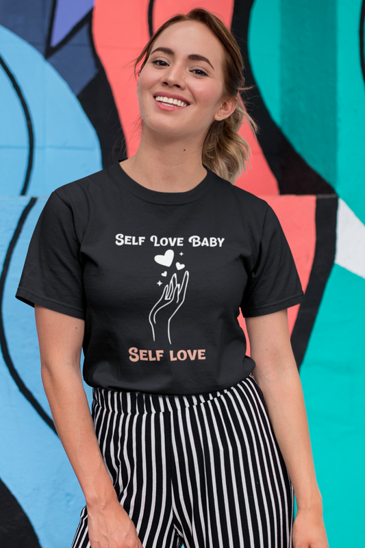 Self Love Crew Neck T-Shirt For Women - nautunkee.com