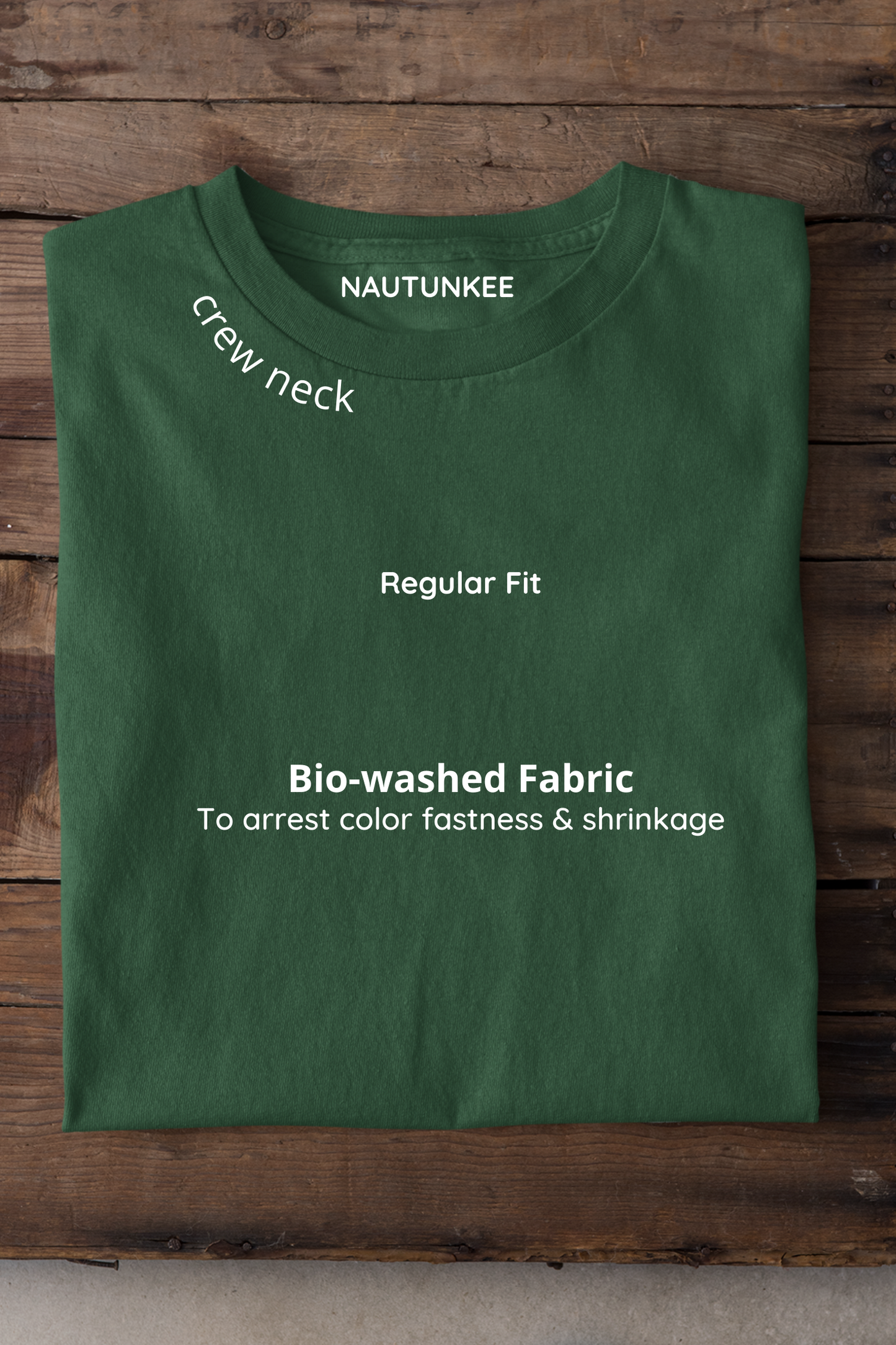 olive green crew neck t-shirt for women - nautunkee.com