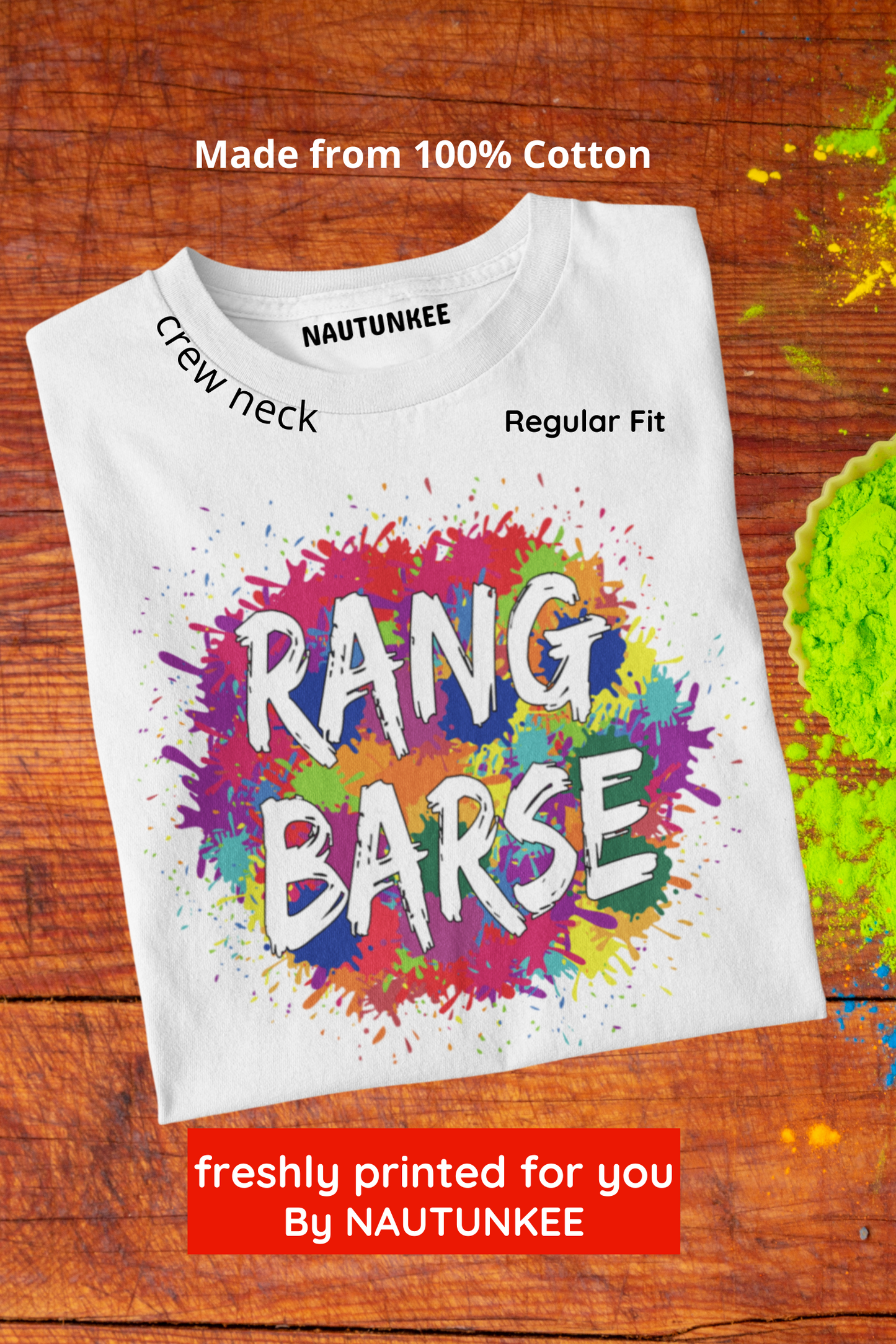 rang barse holi t-shirts - nautunkee.com