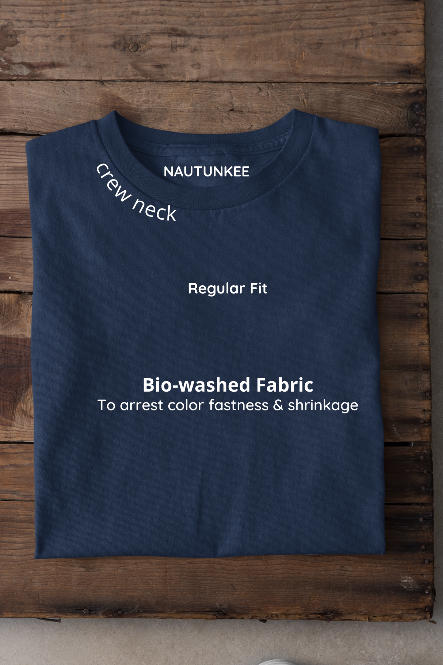 navy blue crew neck t-shirt for women - nautunkee.com