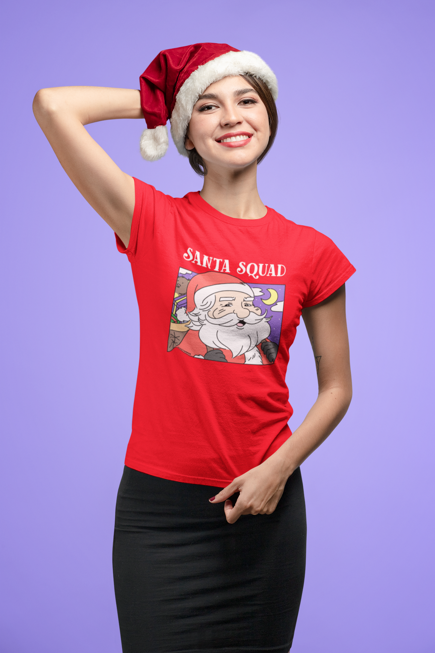 Santa Squad Couple T-Shirt