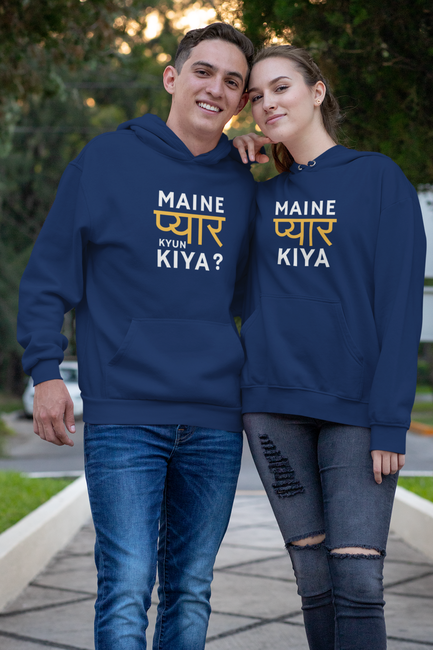 maine pyaar kiya maine pyaar kyun kiya couple hoodie online in India - nautunkee.com