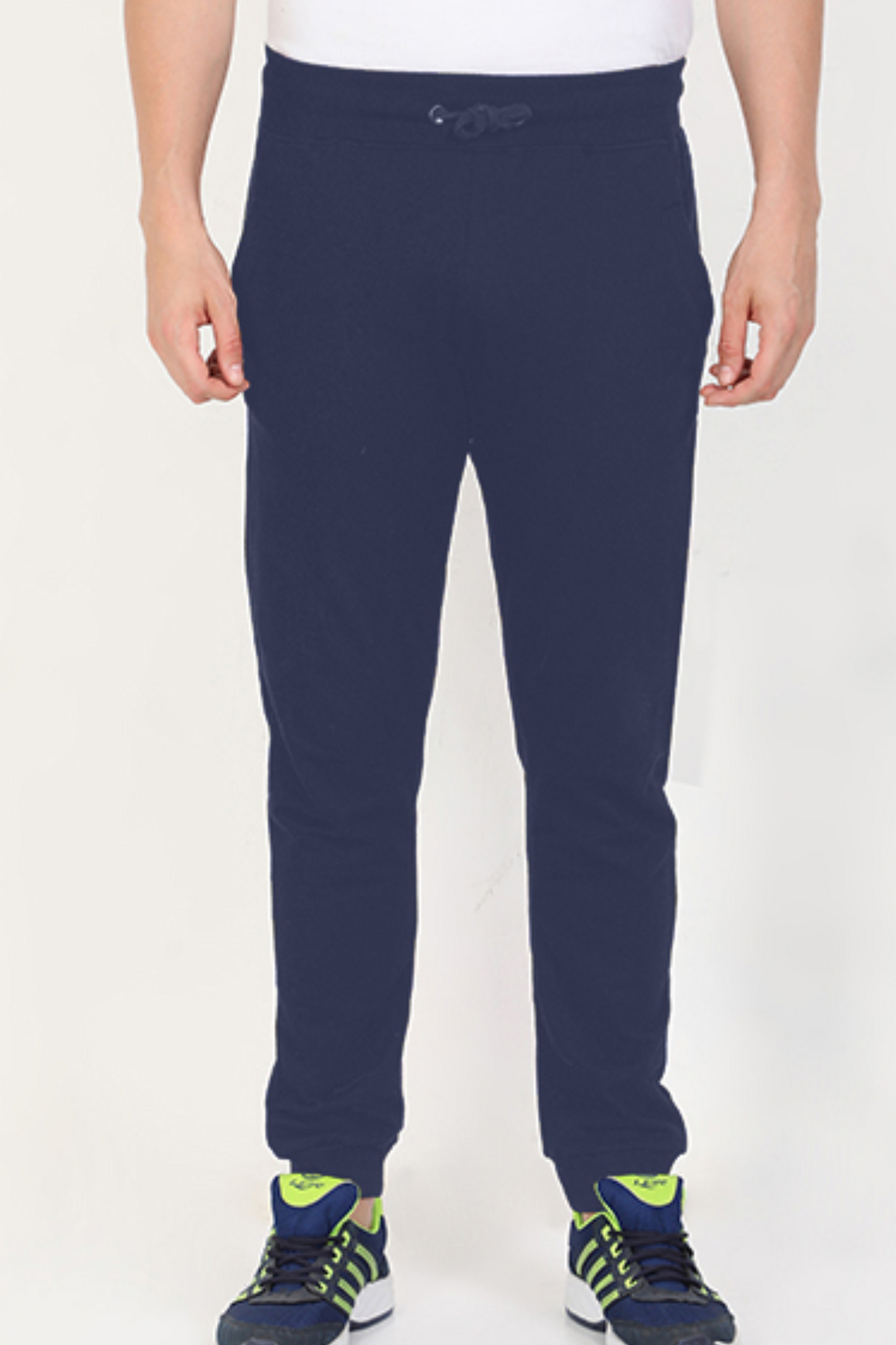 Plain Navy Blue Jogger Pants - nautunkee.com