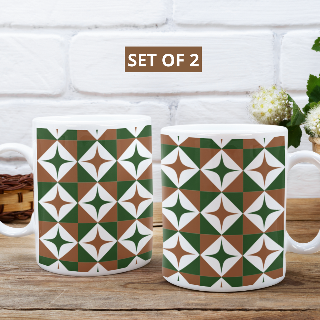 Quirky Coffee Mugs Set Of 2