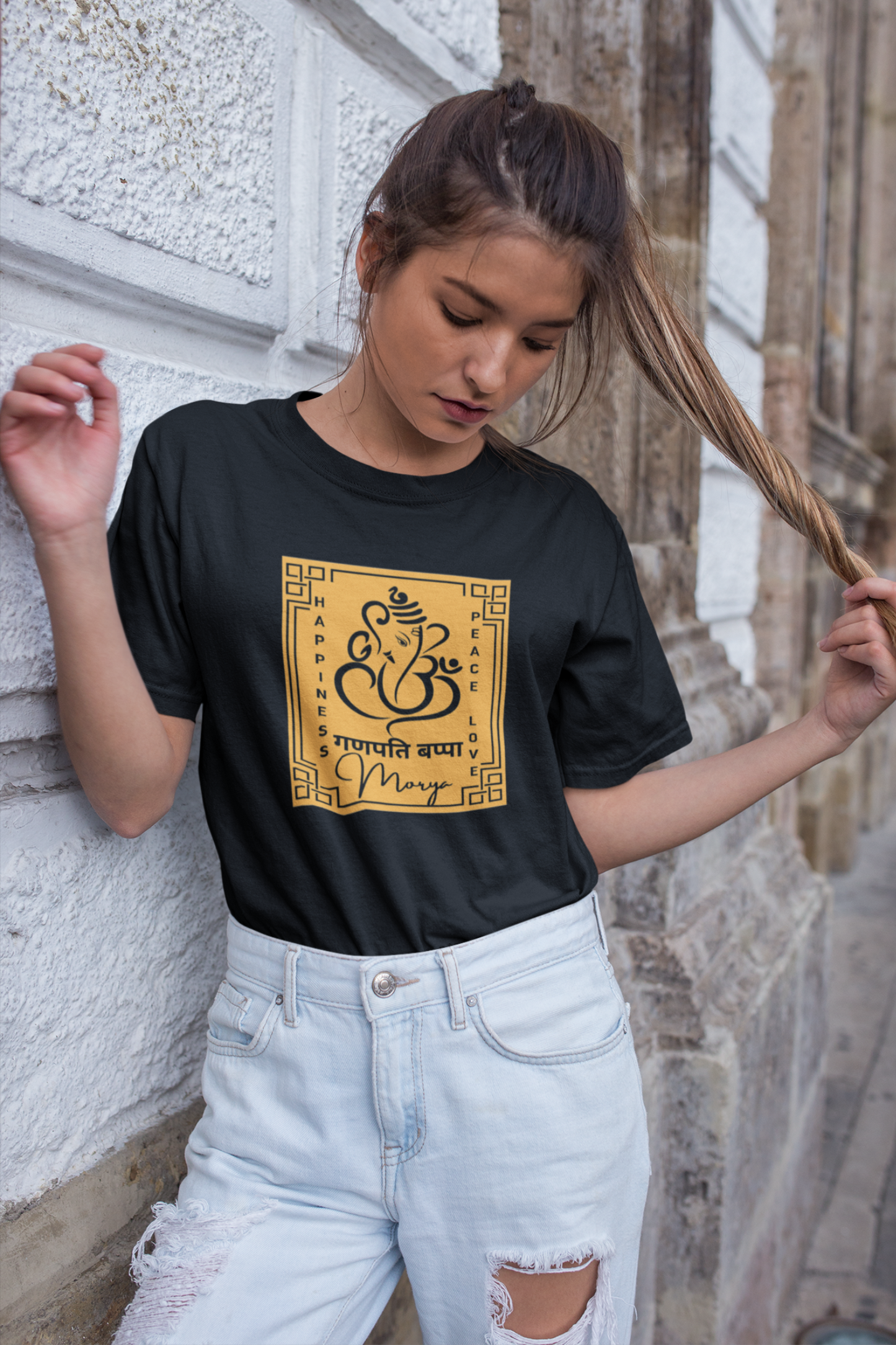 Ganpati Bappa Morya T-Shirt , Ganpati T-shirt 2022,Ganesh Chaturthi women's T-Shirt, Ganpati T-shirt 2022 - nautunkee