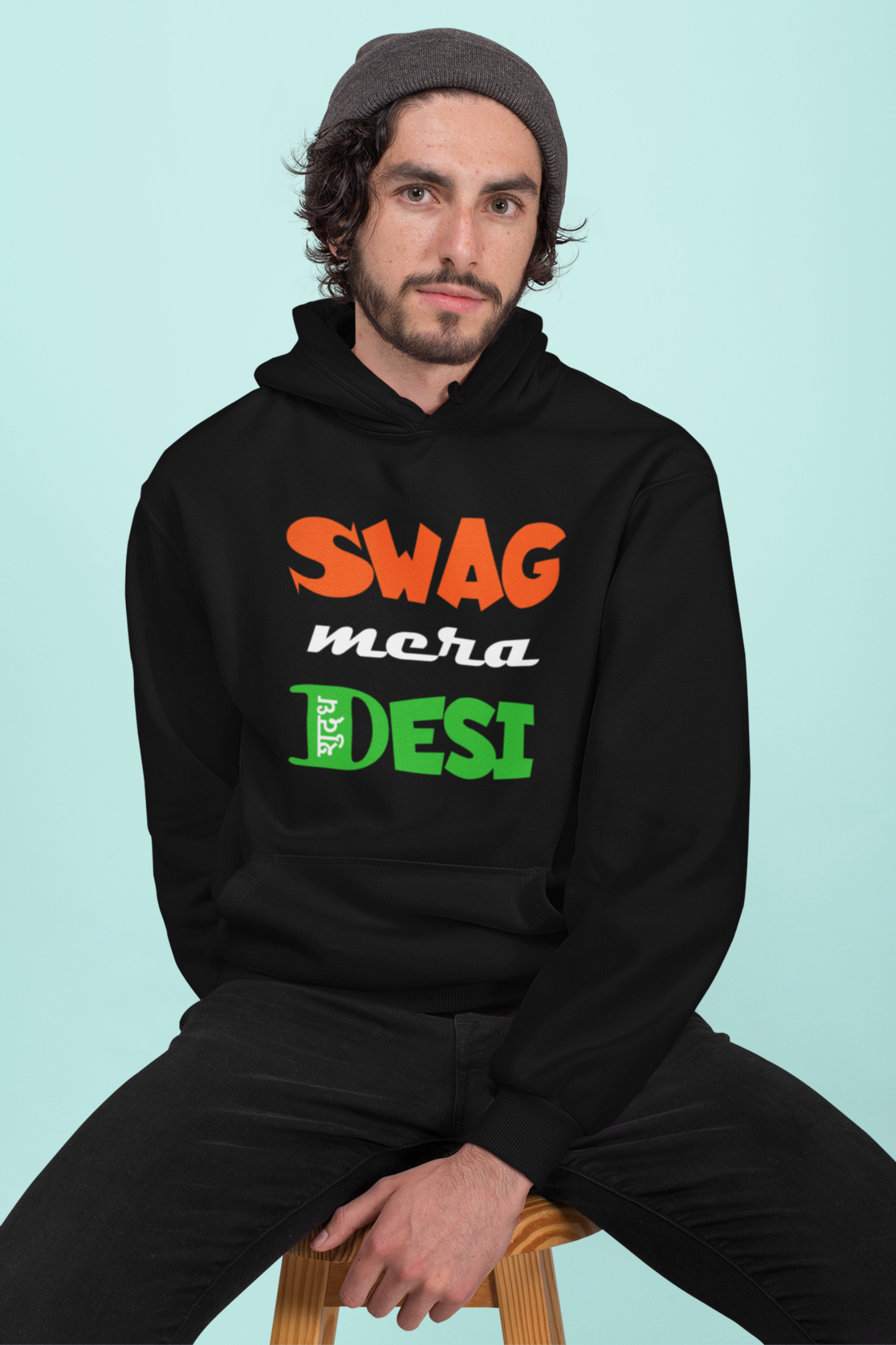 Swag Mera Shudh Desi Men's Hoodie online in India- nautunkee.com