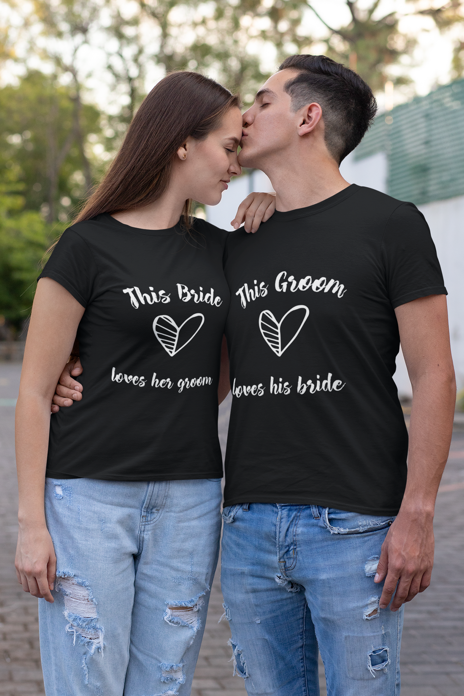 Groom Bride Couple T Shirt For Pre Wedding Shoot Nautunkee