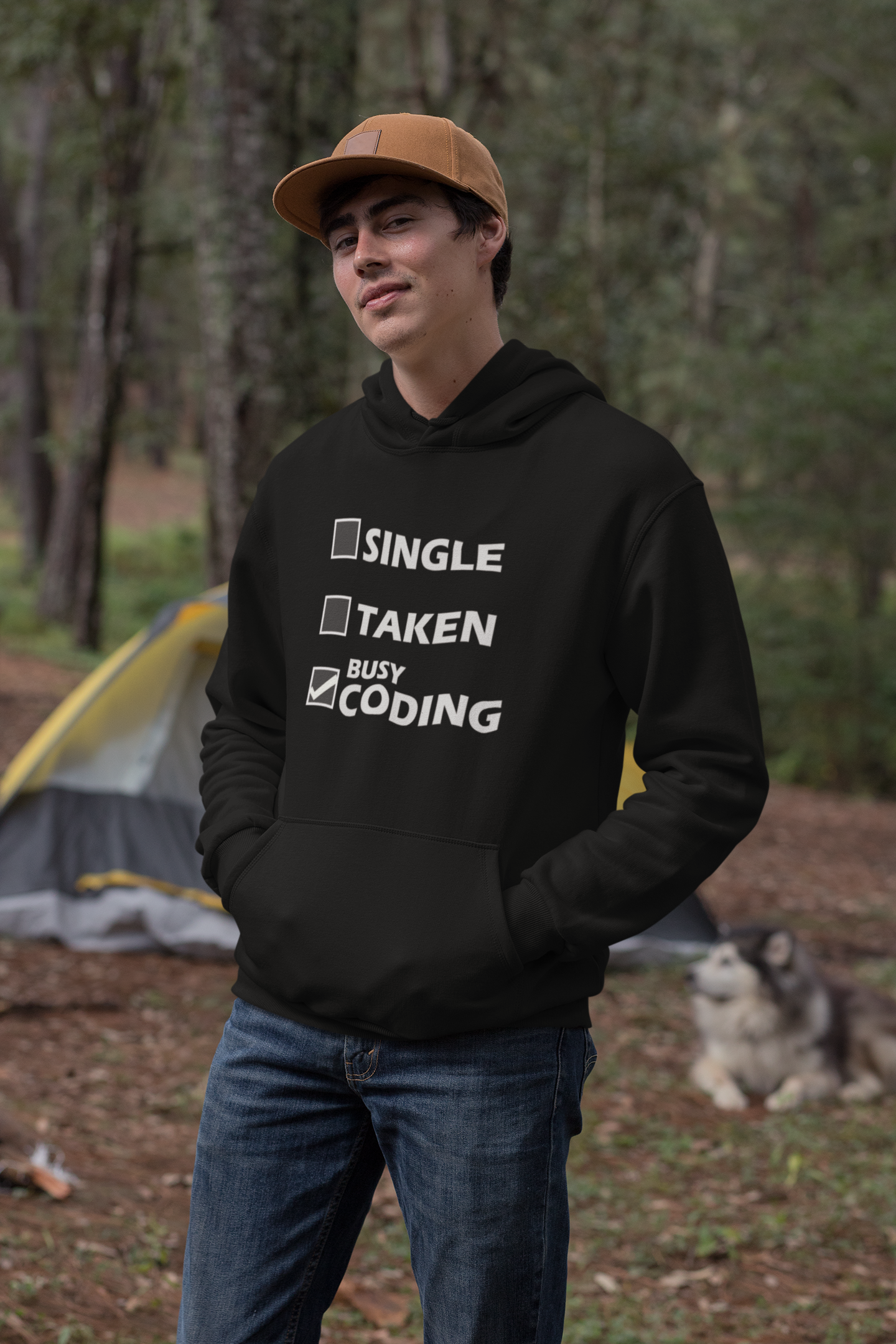 single taken busy coding hoodie for men online in India - nautunkee.com