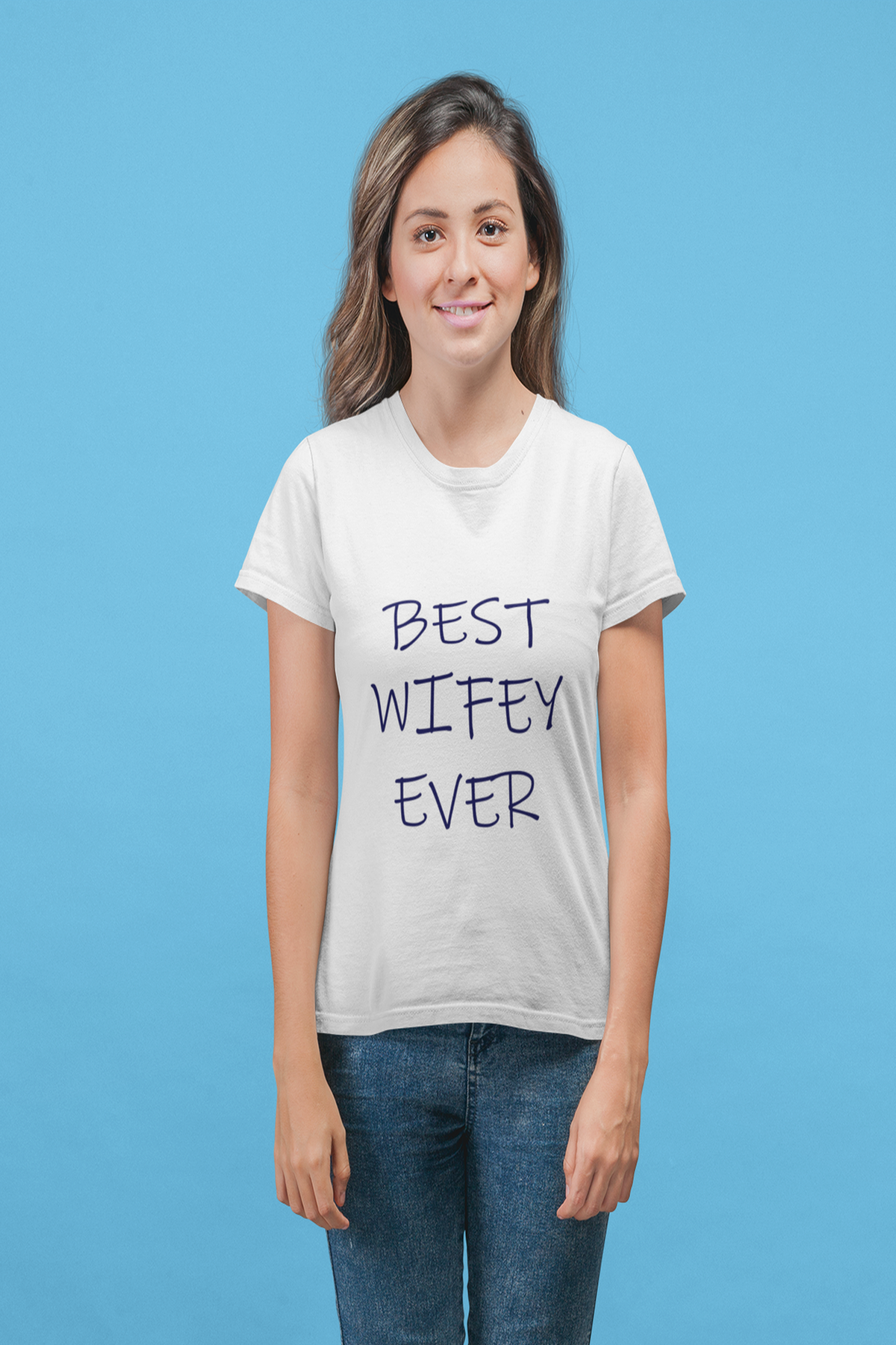 BEST HUBBY & WIFEY EVER Matching Couple T-Shirts