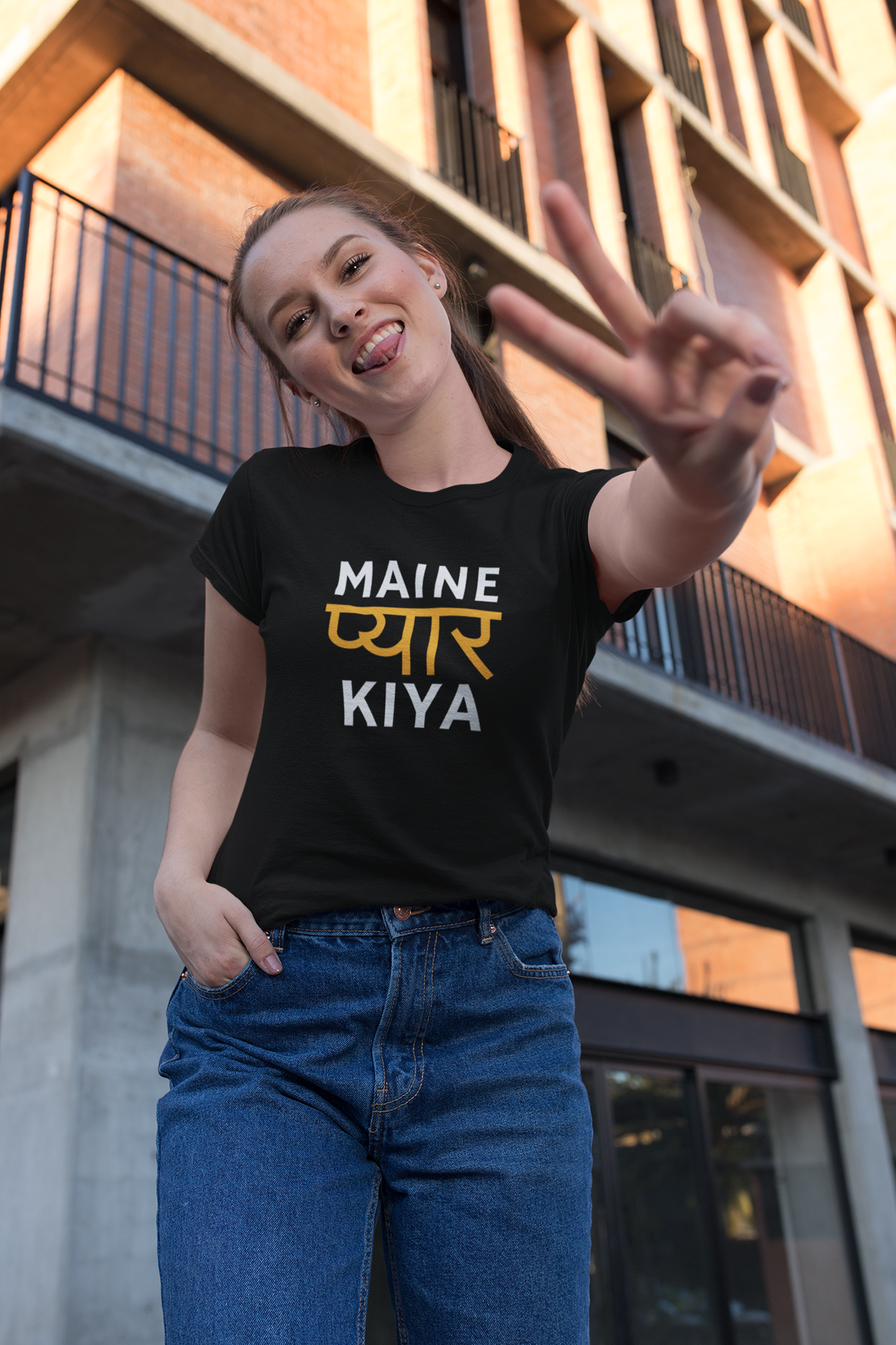 Maine Pyaar Kiya & Maine Pyaar Kyun Kiya Couple T-Shirt For Pre-Wedding Shoot