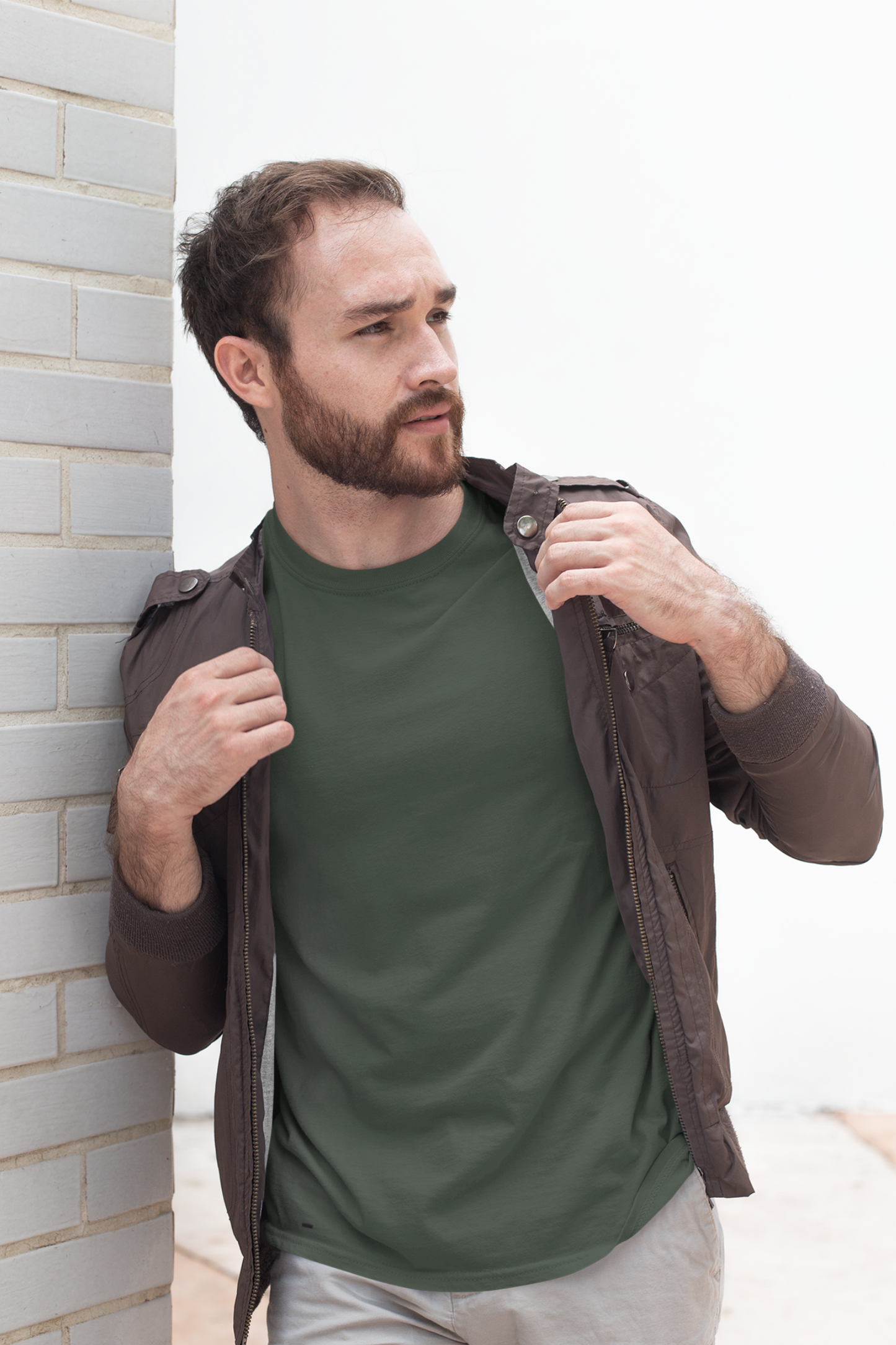 Olive Green Men's T-shirt