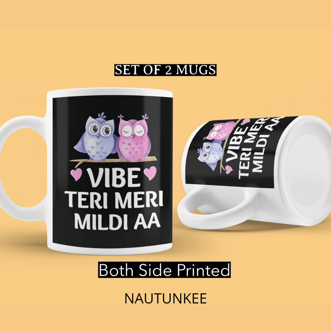 Vibe Teri Meri Milda Aa Couple Mugs