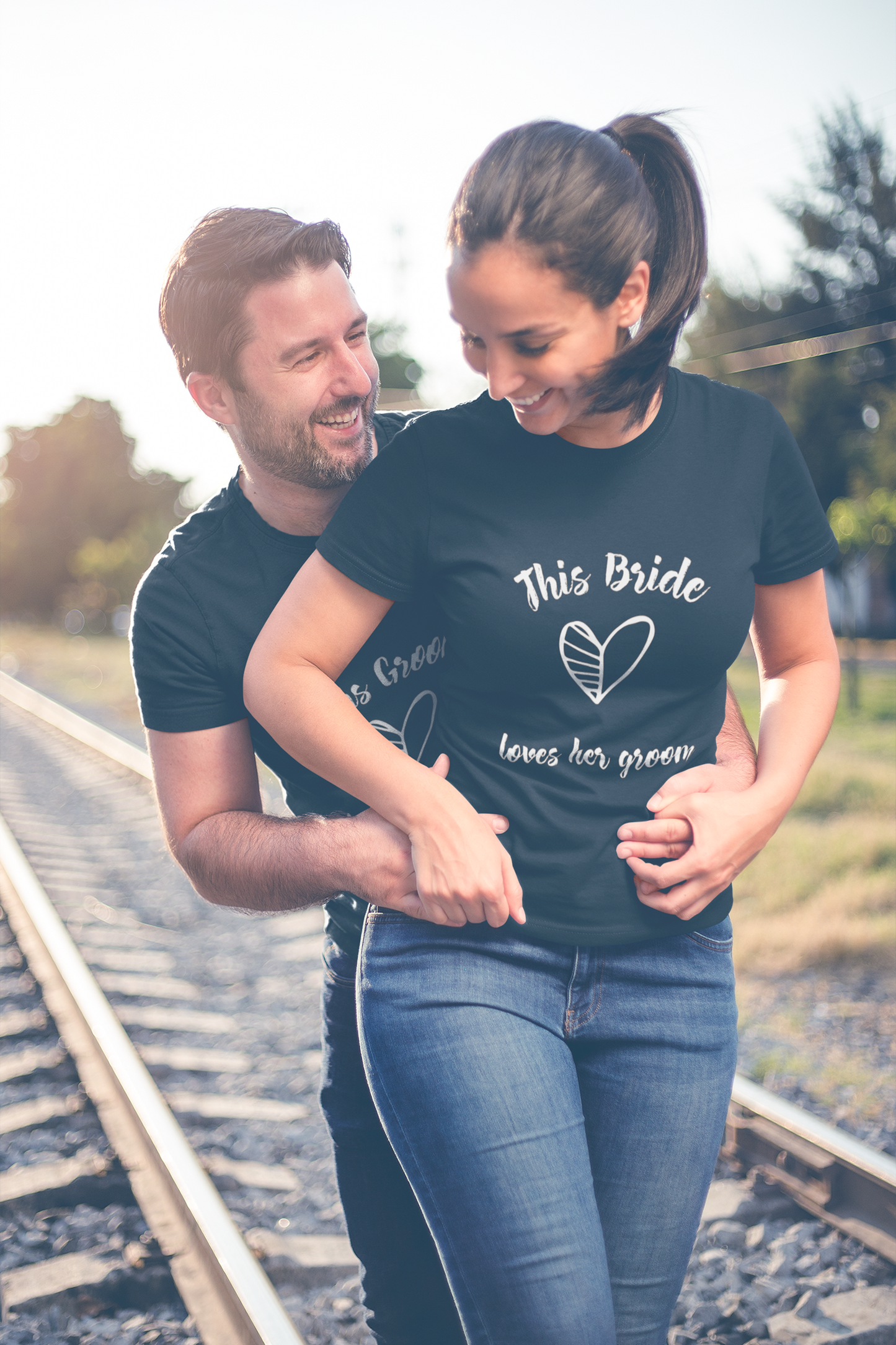 bride & groom couple t shirt for pre wedding - nautunkee