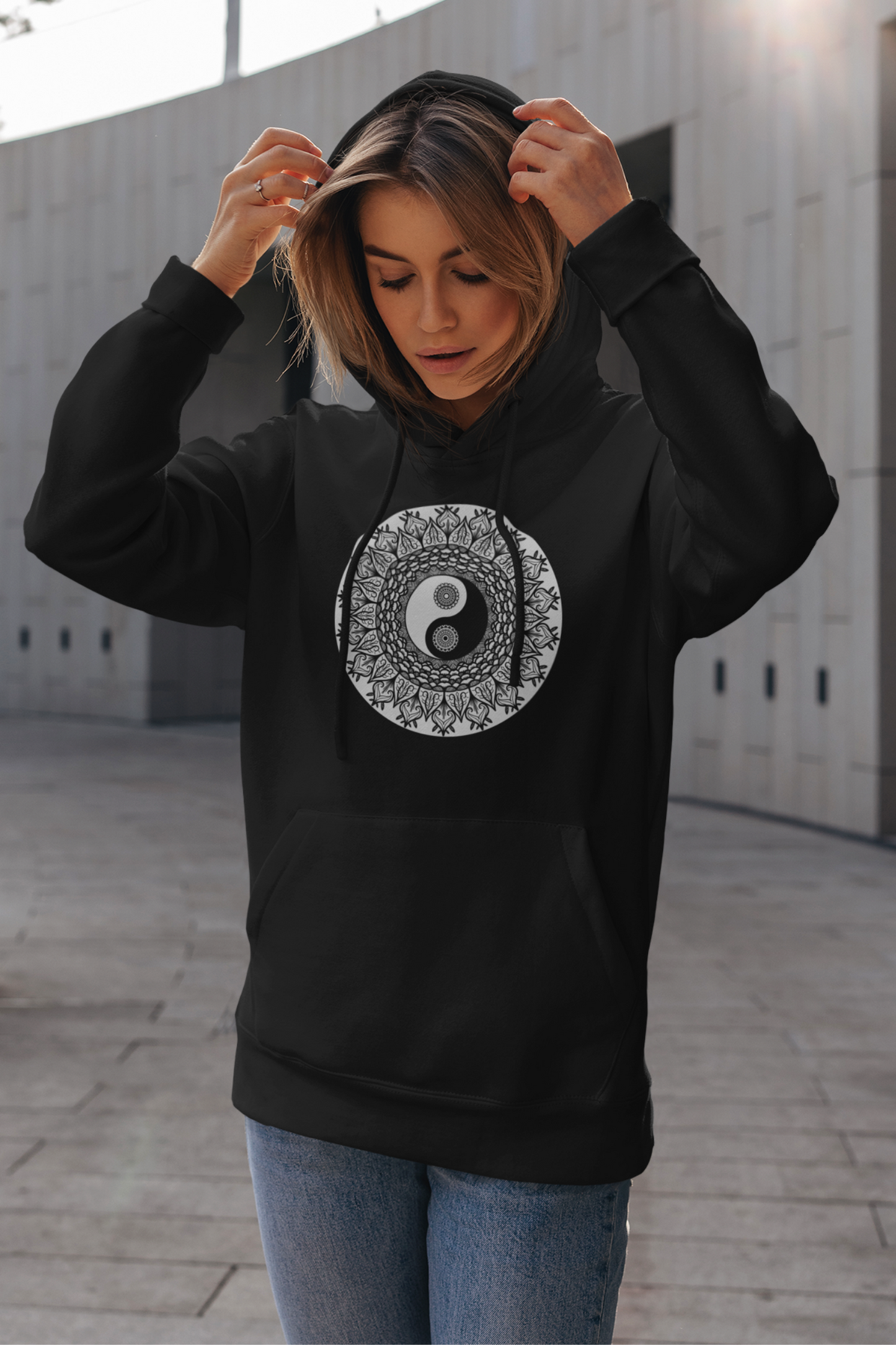 Mandala Art Printed Women's Hoodie