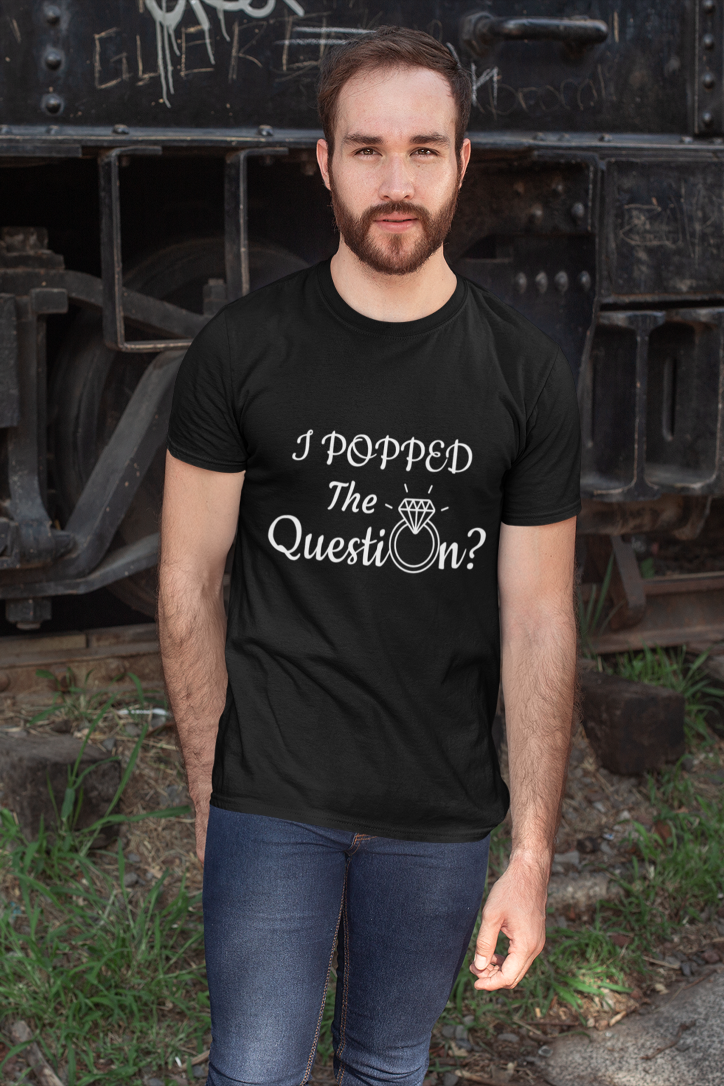 I Popped The Question / I Said Yes | Couple T Shirt For Pre Wedding Shoot