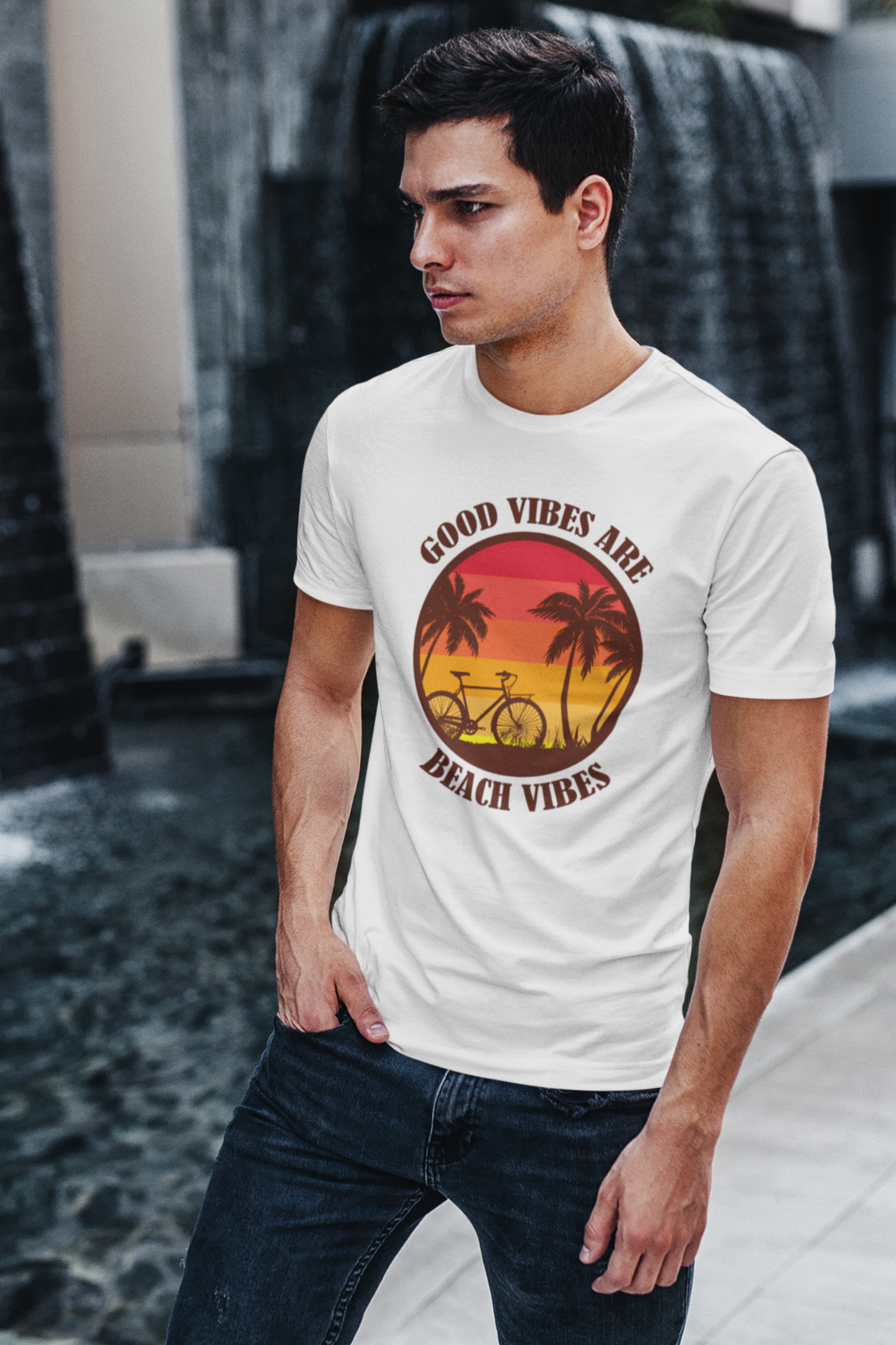 Beach Vibes Men's Travel T-shirt