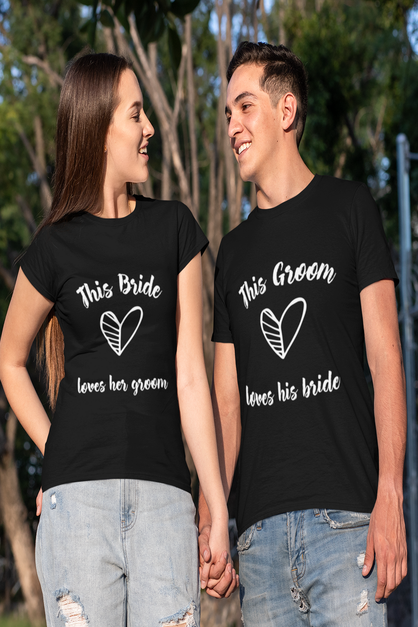 bride & groom couple t shirt for pre wedding - nautunkee