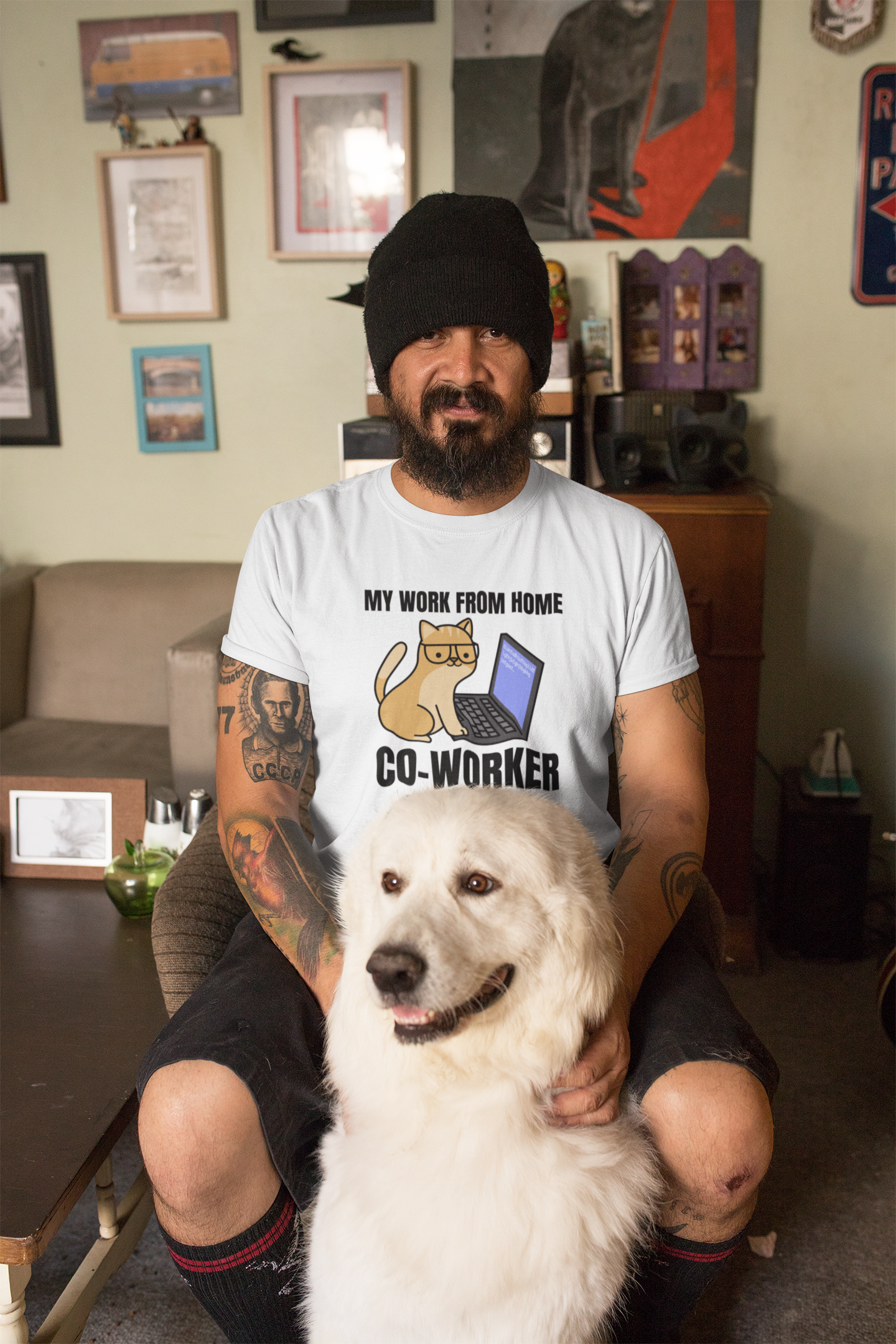 My Work From Home Co Worker T Shirt For Men