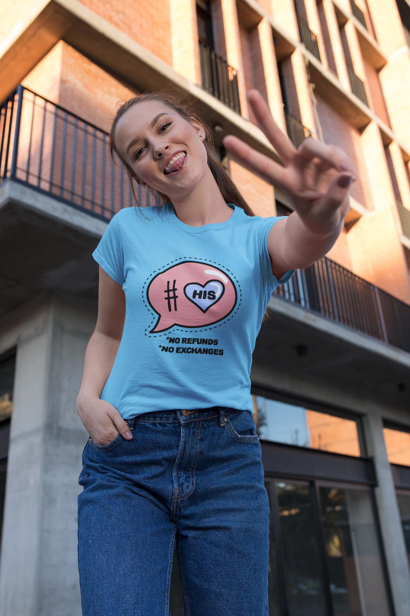 His/Hers No Exchanges & No Refunds Matching Couple T-Shirt