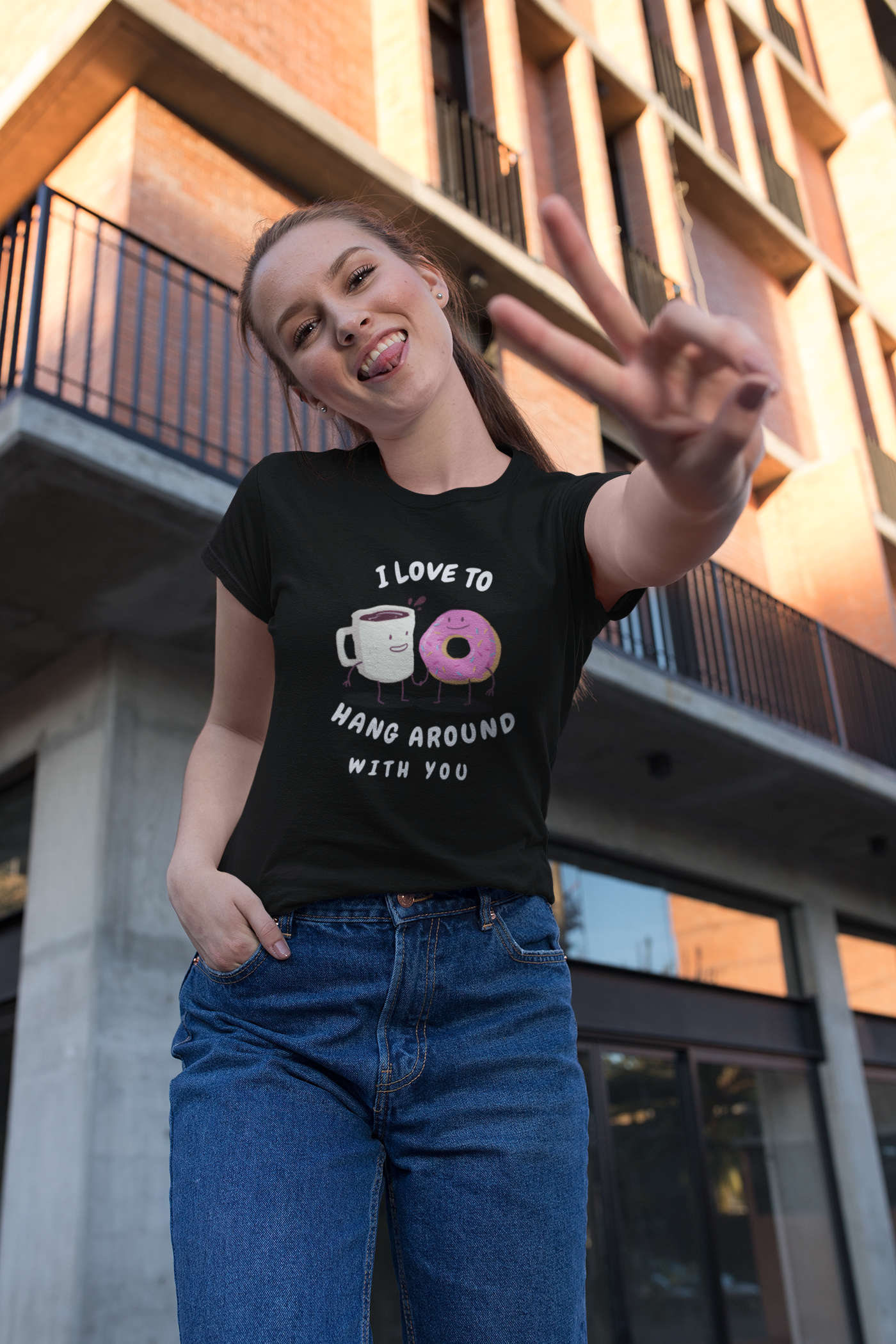 Love To Hang Around With You Matching Couple T-Shirt