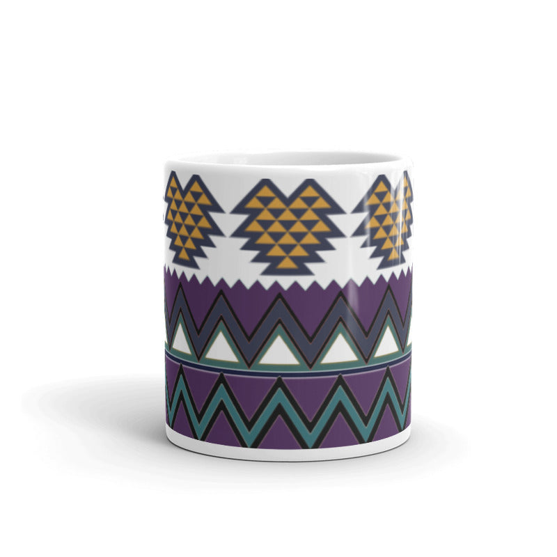Printed Ceramic Coffee Mugs Set Of 2