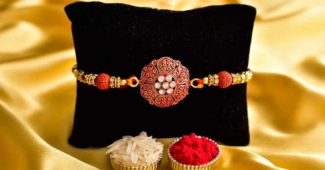 This image shows Rakhi with roli and tilak, telling you about Raksha Bandhan 2026 date and muhurat.