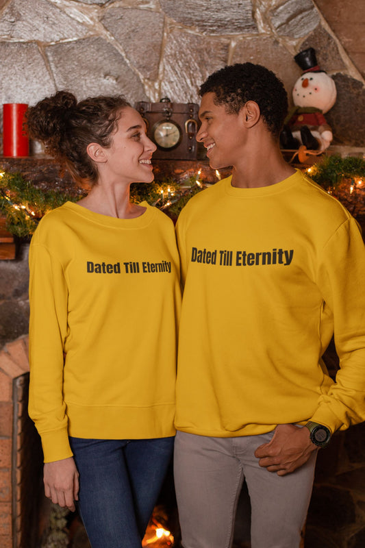 dated till eternity couple sweatshirt