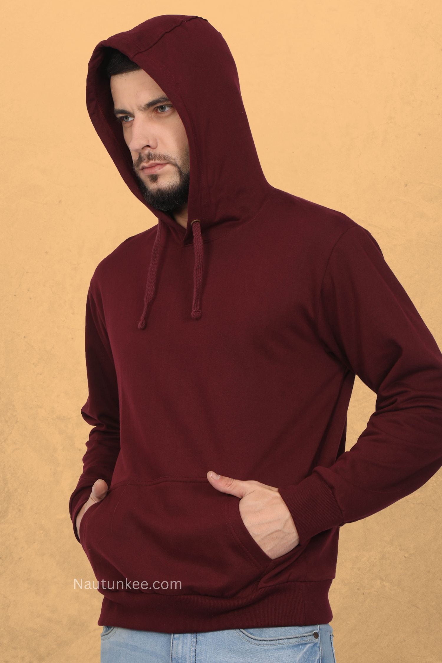 maroon hoodie for men