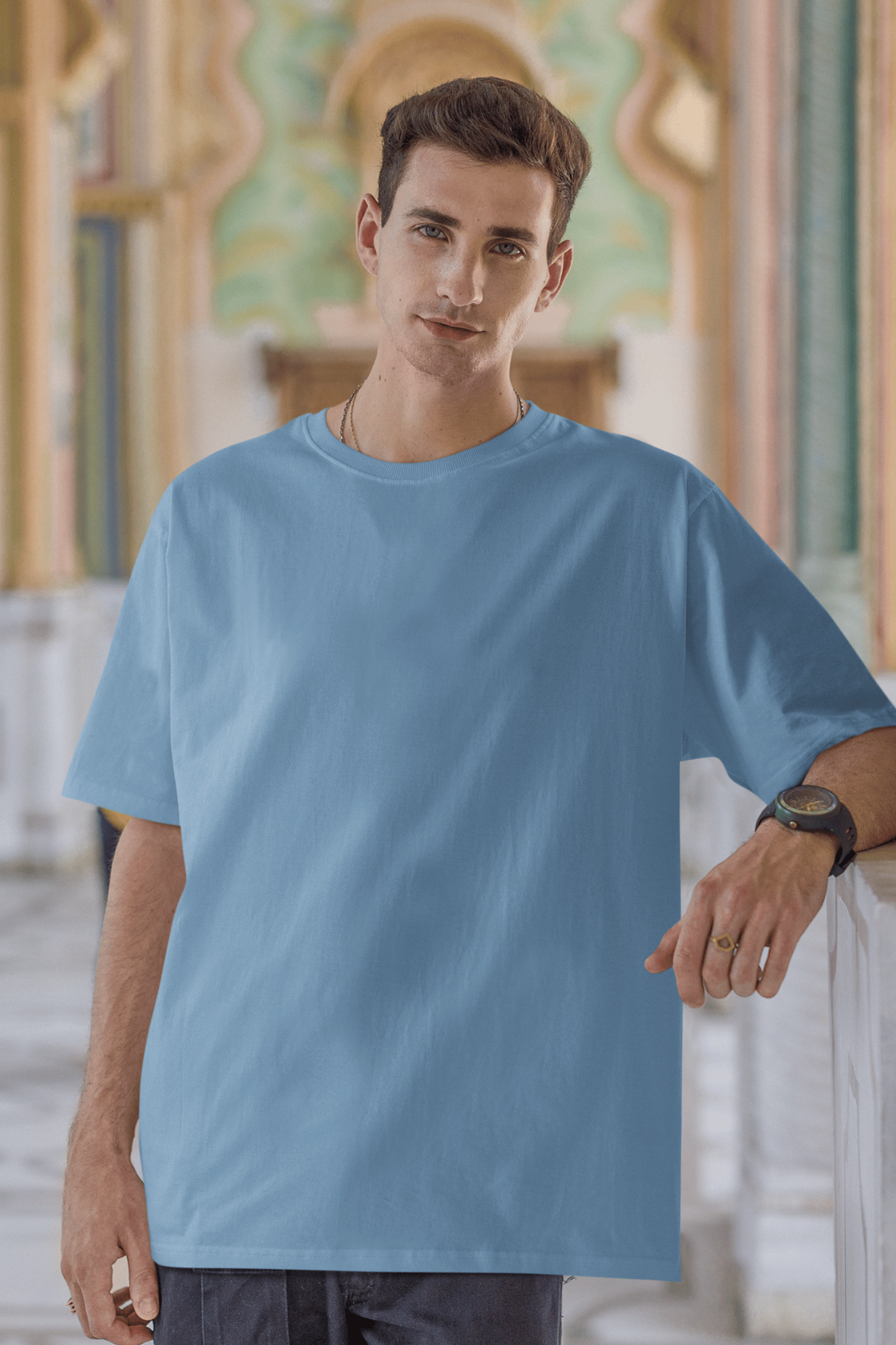 Blue oversized t-shirt