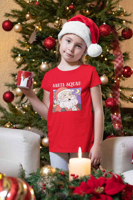 Santa Squad Kids Christmas T-Shirt - nautunkee