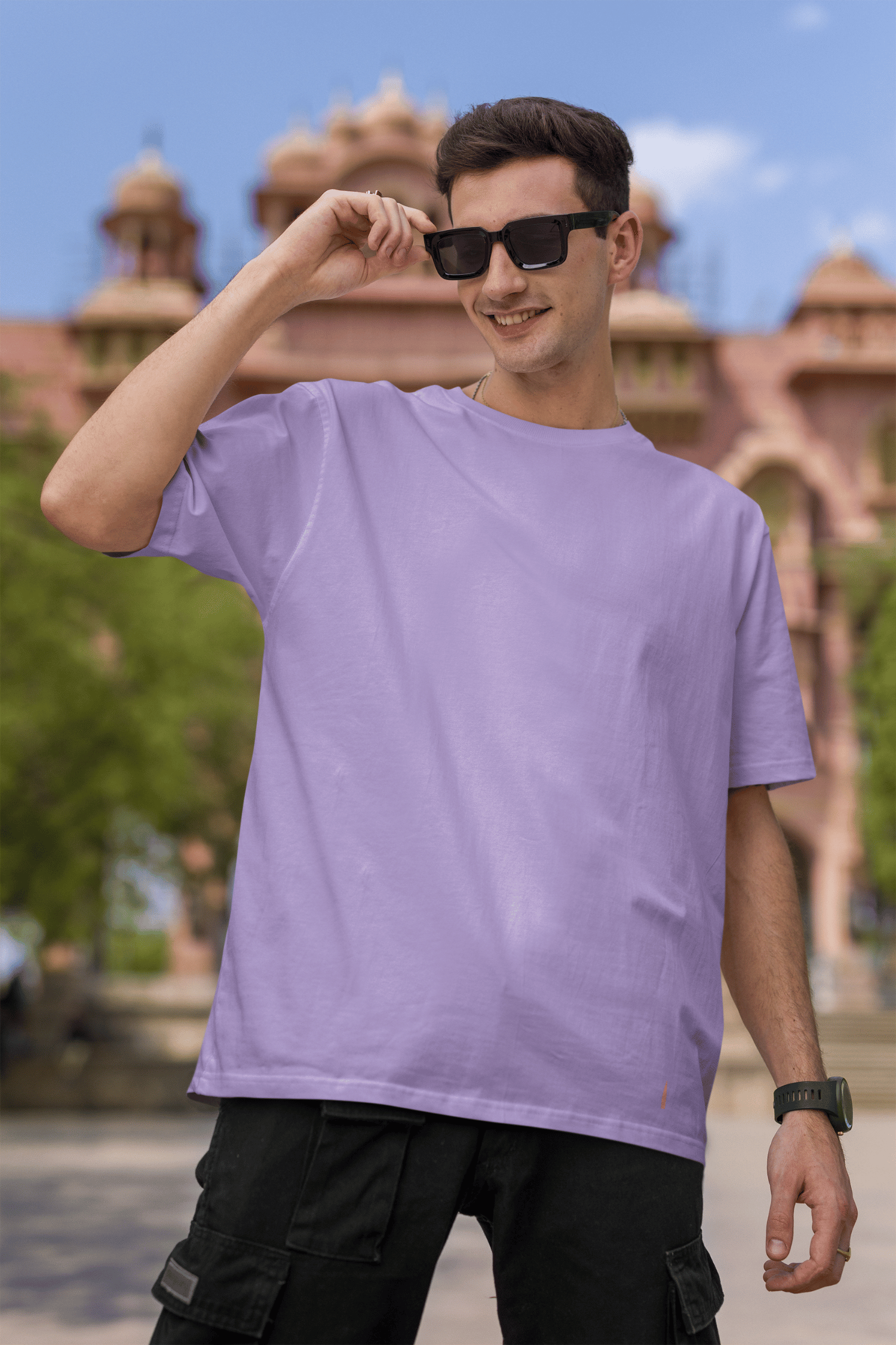 lavender oversized t-shirt