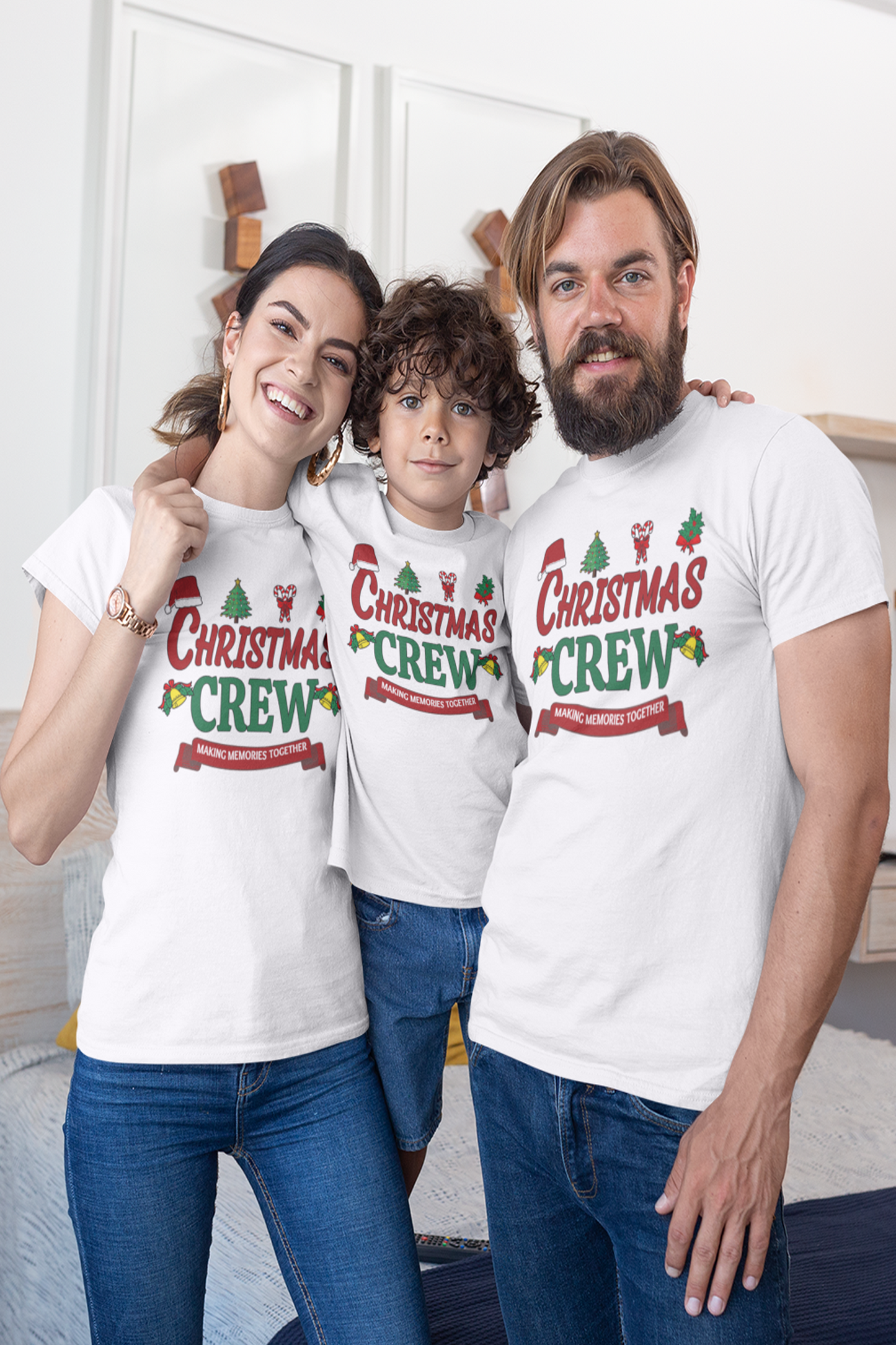 Christmas Crew Family T-Shirt - nautunkee