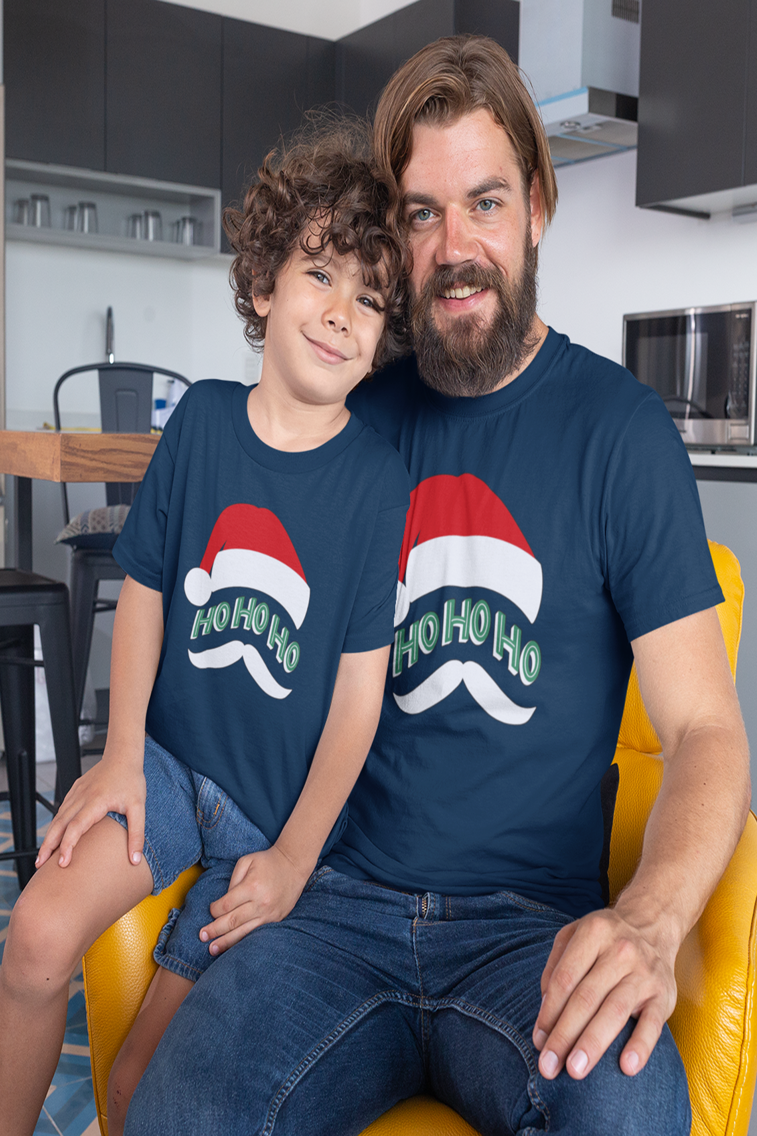 HO HO HO Christmas Family T-shirt - nautunkee